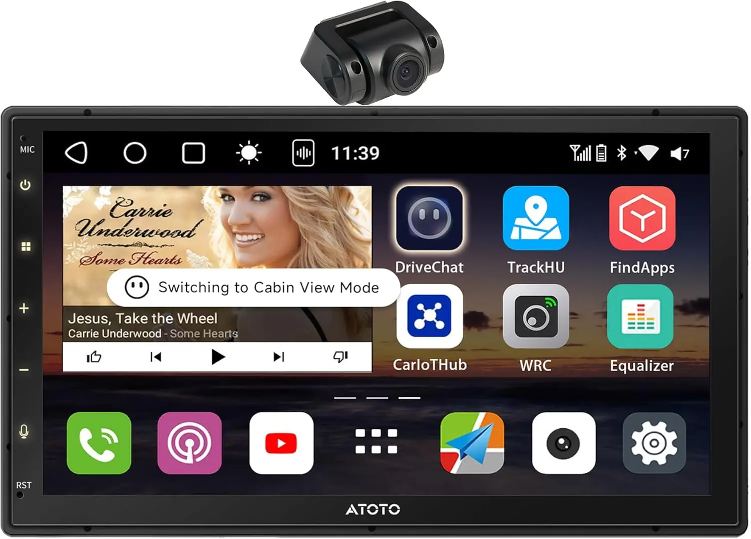 Atoto S8G2C74MS 7" Android 11 Autoradio Double Din avec CarPlay sans fil — Autoradios et unités principales