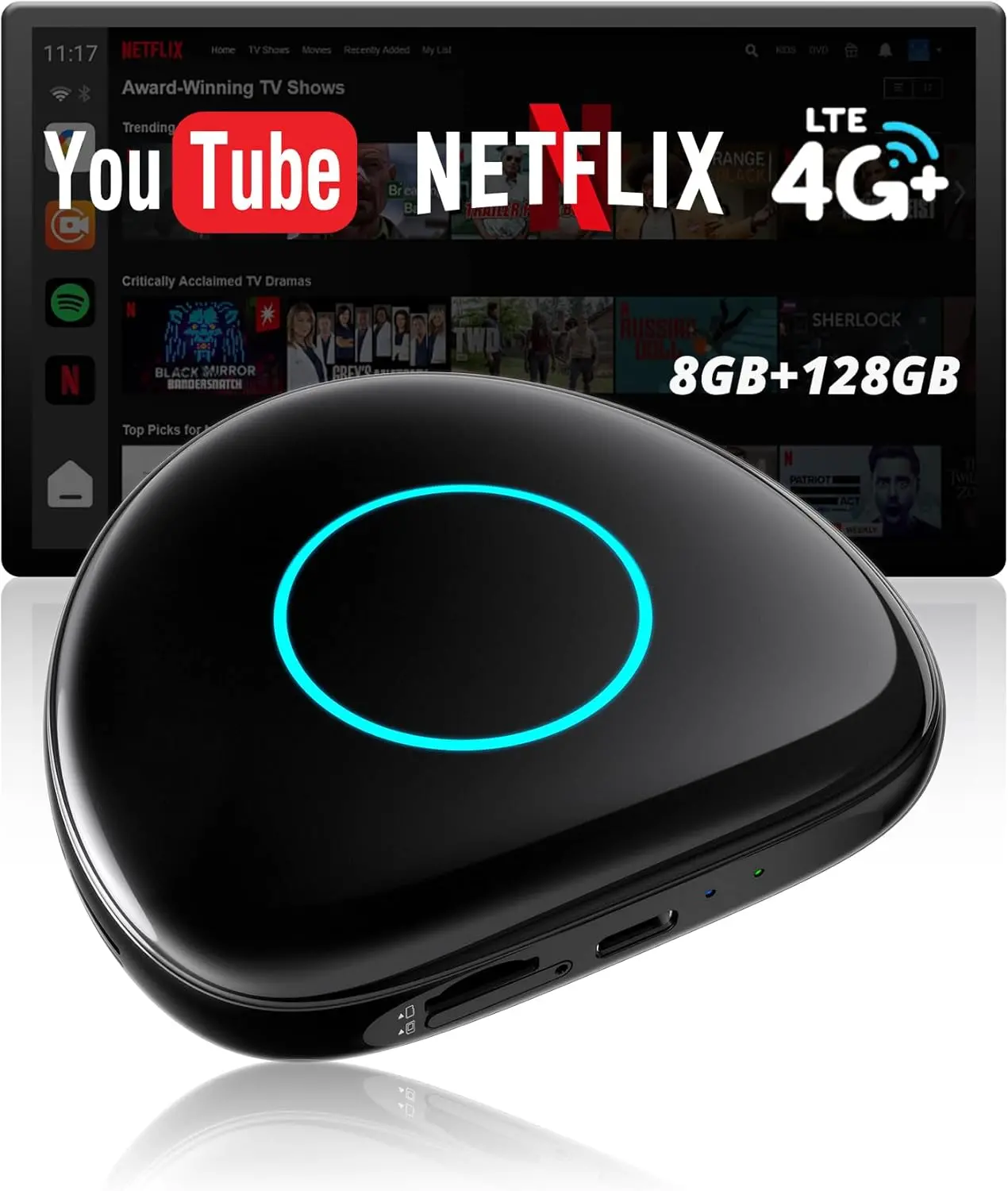 Adaptateur CarPlay Sans Fil Atoto CB6 – Boîtier de Streaming 8 Go+128 Go — Autoradios et unités principales