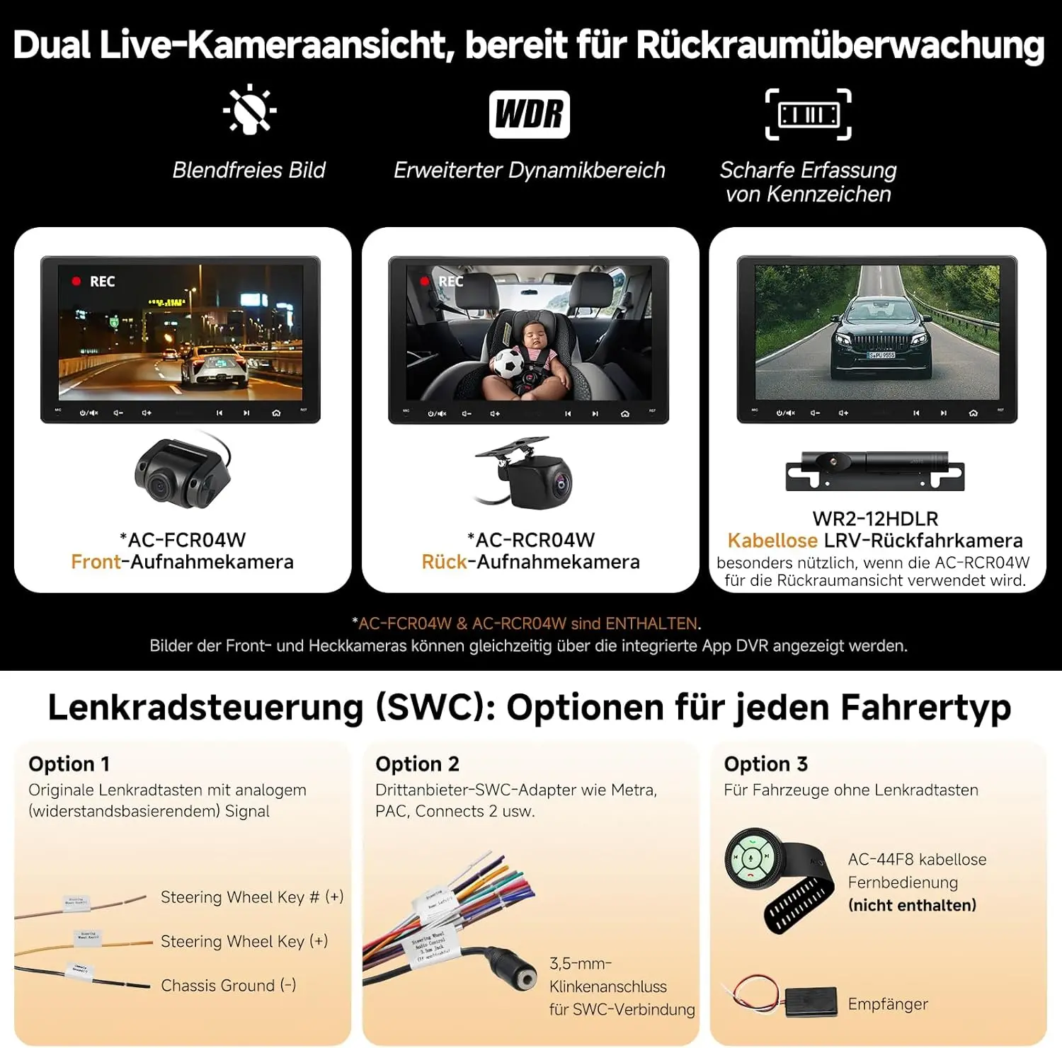 Atoto S8G2099UN Autoradio Android Double Din 9" avec Caméras — Autoradios et unités principales