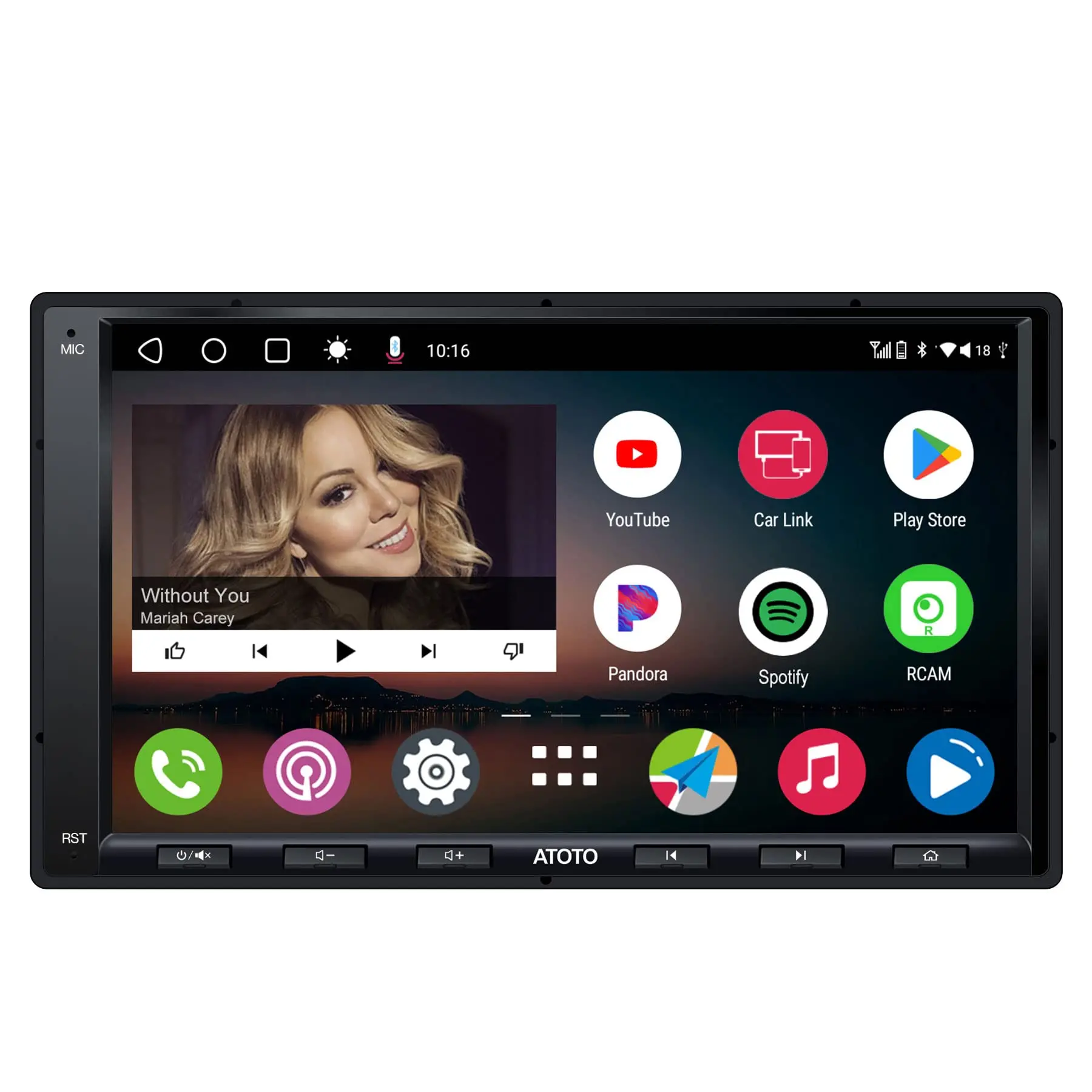 Atoto A6 PF Autoradio Android Double-DIN 7 pouces avec Fonctionnalités Sans Fil — Autoradios et unités principales