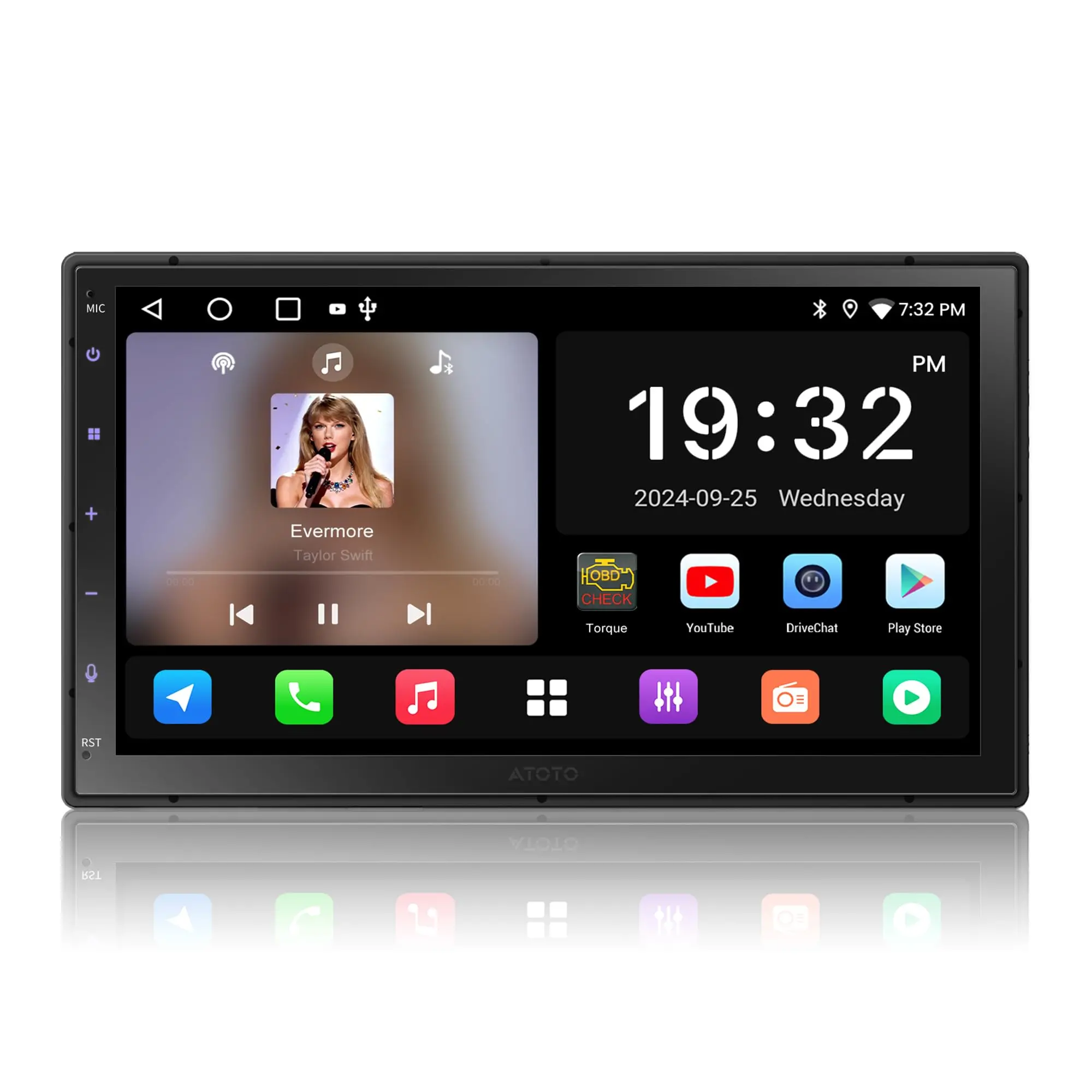 Stéréo de voiture Atoto A5LG2B7T Double DIN avec écran tactile de 7 po — Autoradios et unités principales
