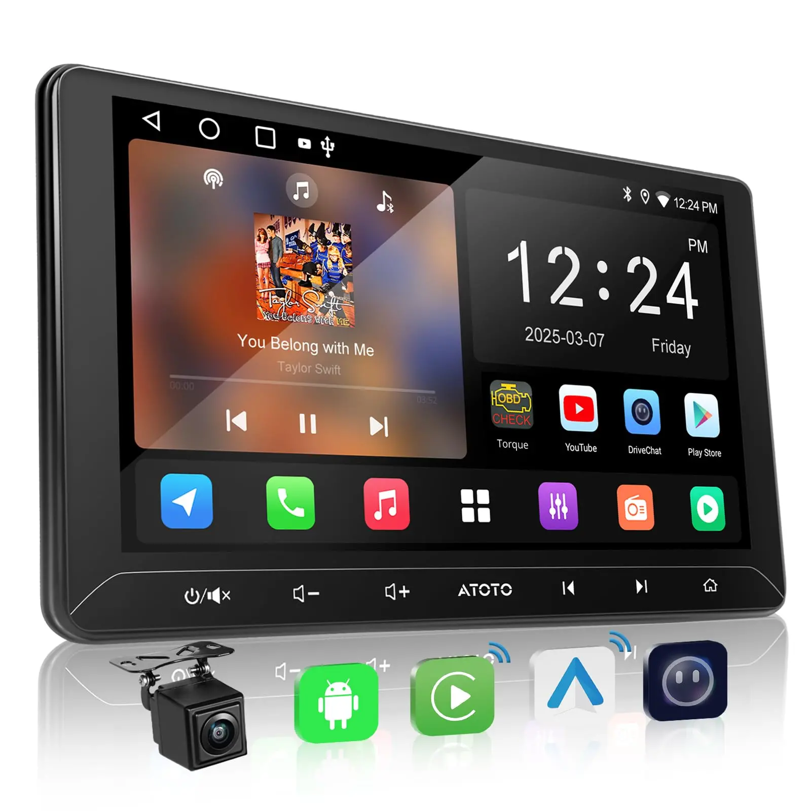 Autoradio Atoto A5L 2 Din Android 10 Pouces Écran Tactile GPS — Autoradios et unités principales