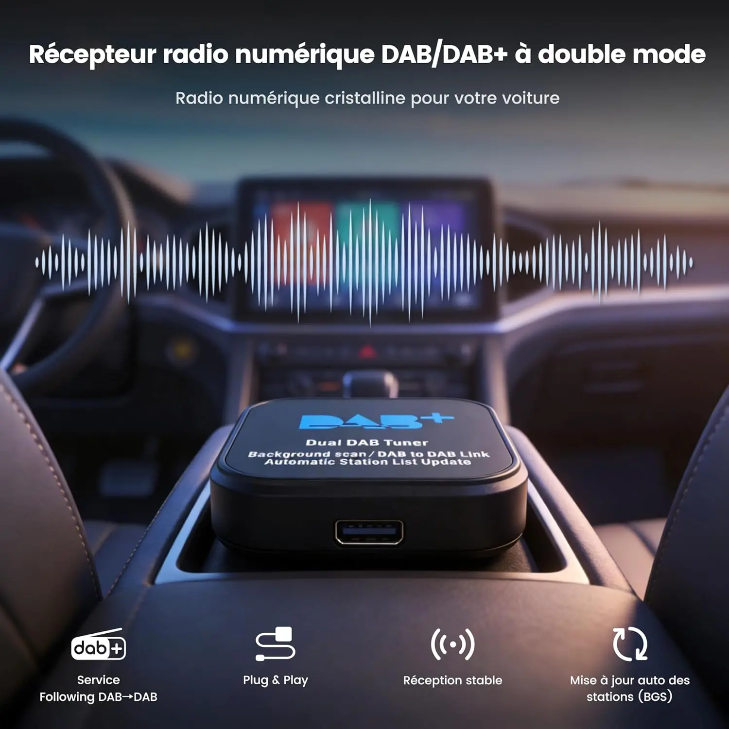 Récepteur Radio USB Dab+ Atoto AC-4475 pour Série A6/S8 — Autoradios et unités principales