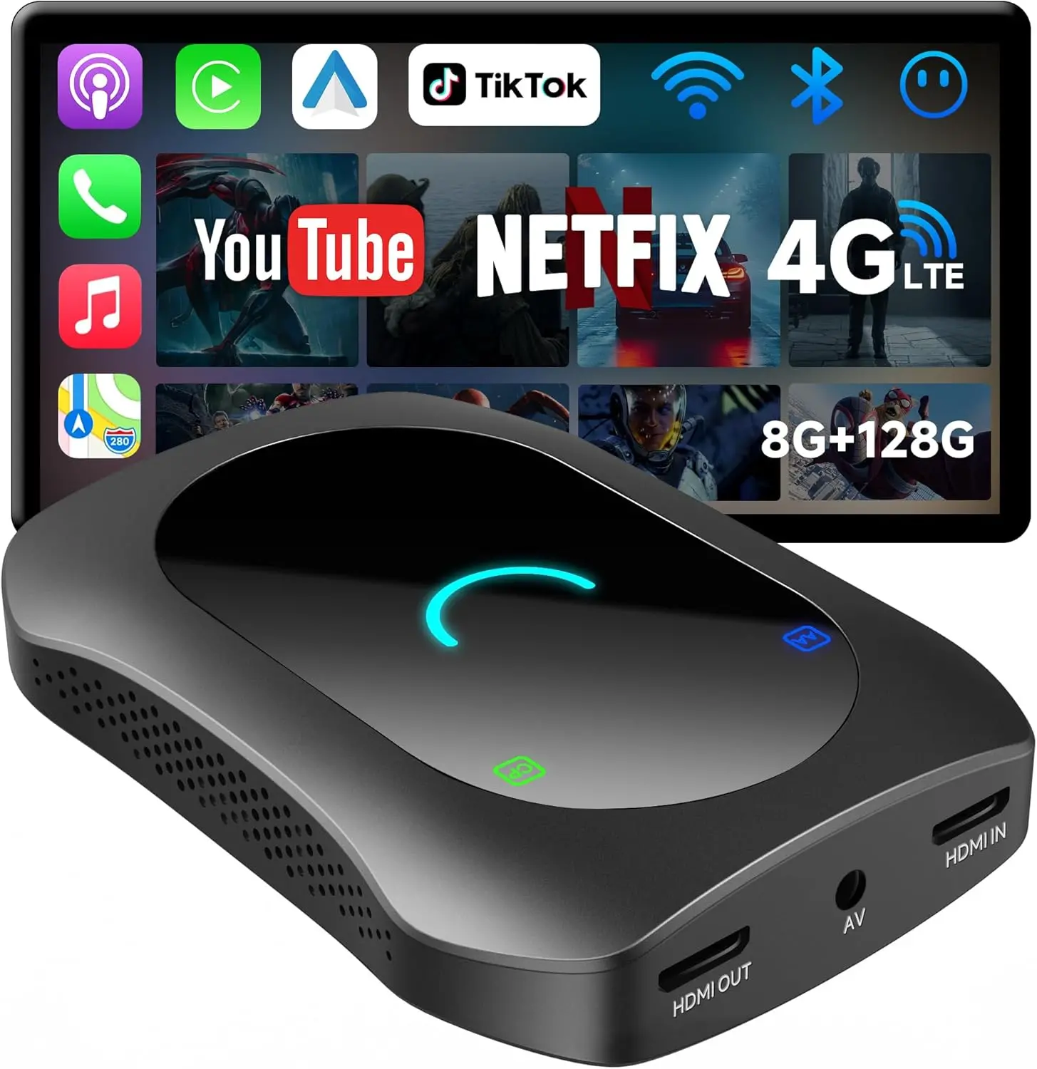 Atoto Magic AI Box – Adaptateur CarPlay et Android Auto sans fil