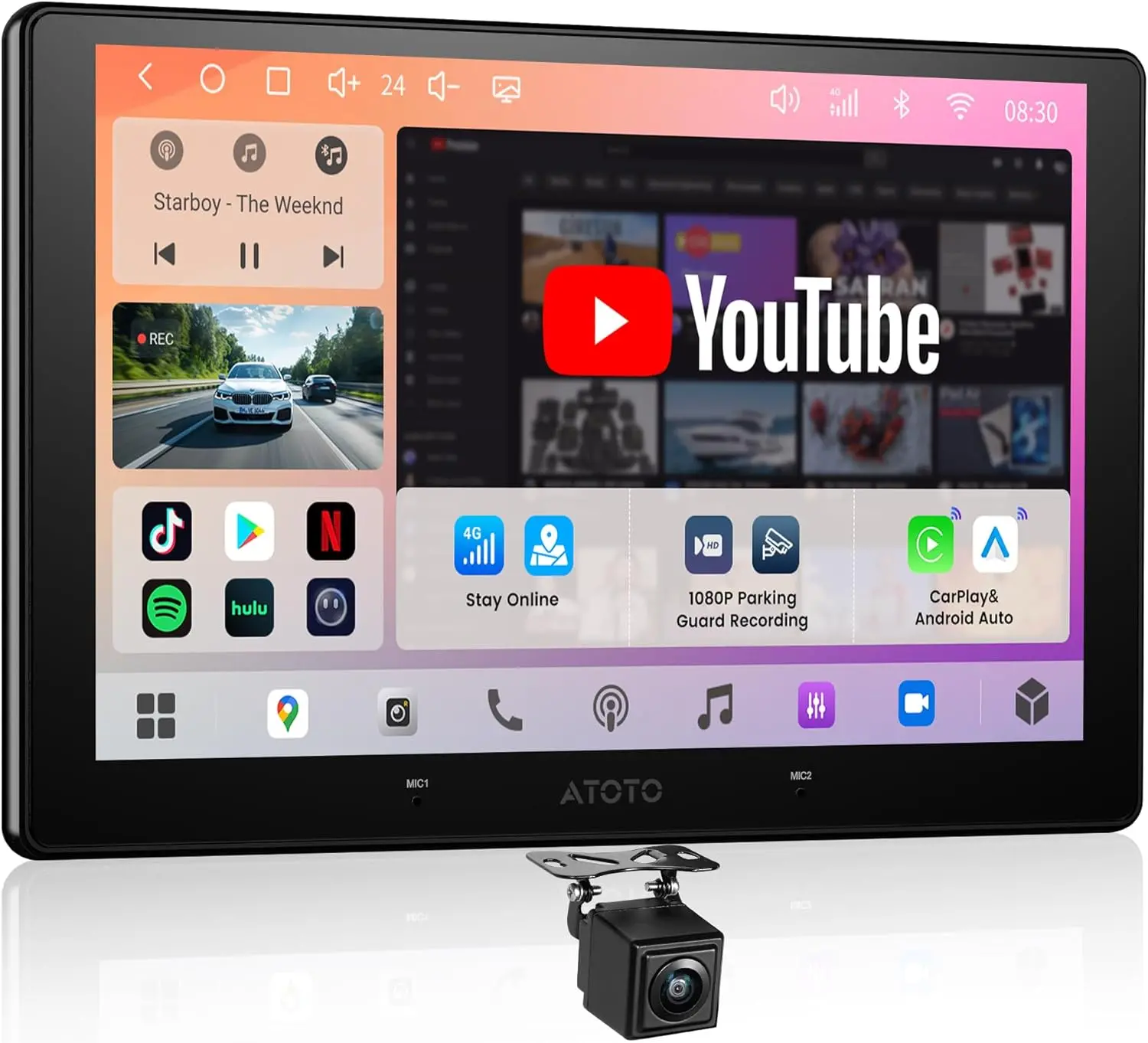 Atoto S84G209P-S01 Autoradio Double DIN 9" Android 13 avec 4G LTE — Autoradios et unités principales