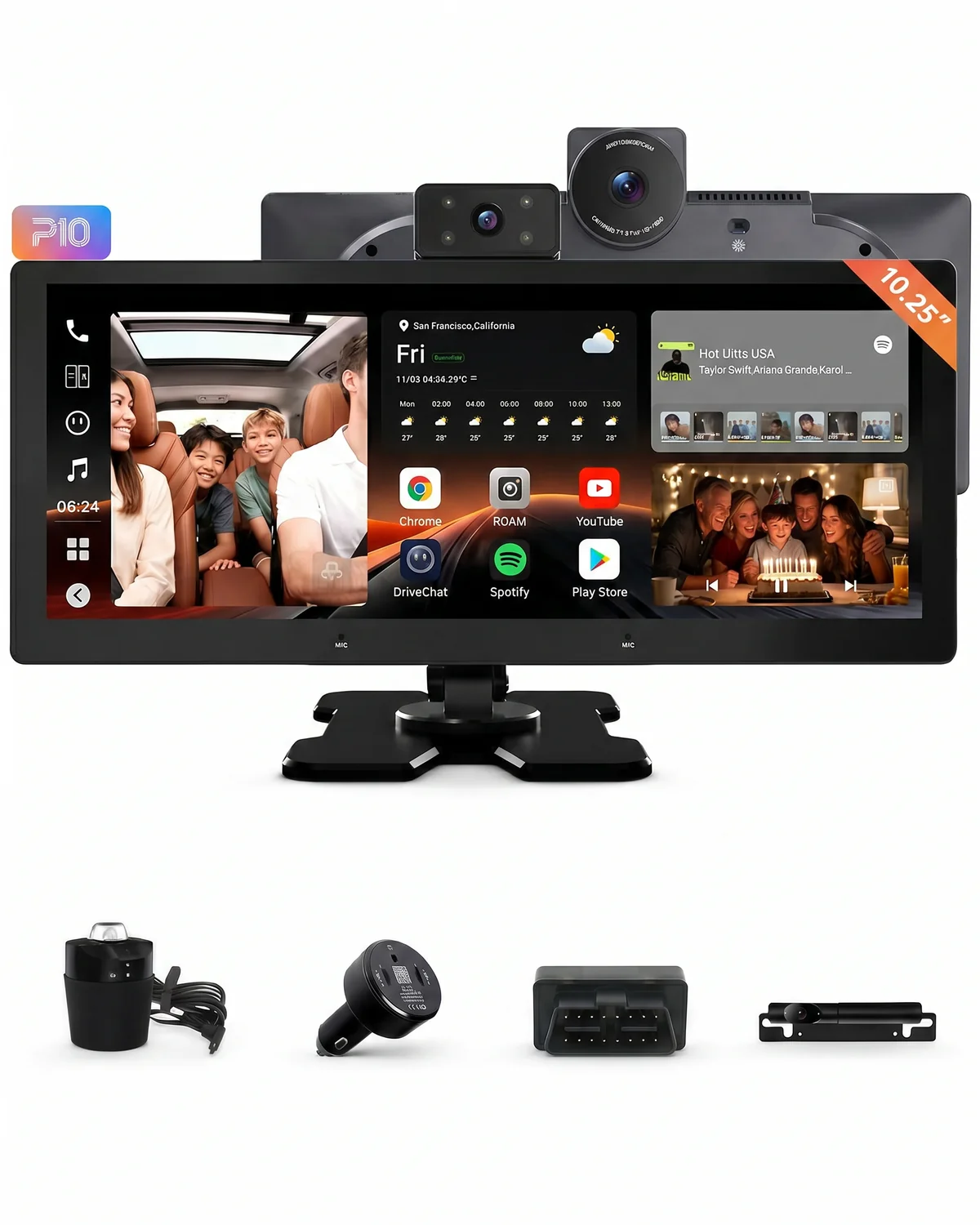 ATOTO P1025P2M Écran Portable CarPlay & Android Auto de 10,25 po