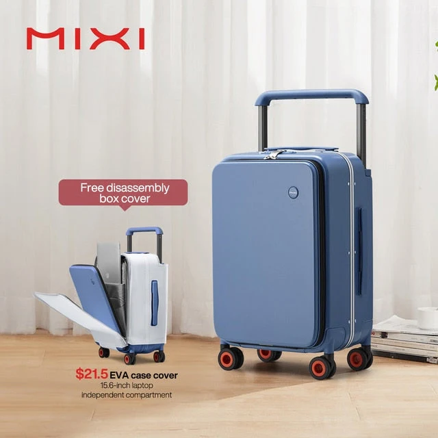encalife Sac à dos de voyage – Valise à main élégante Bleu 20 — Sac à dos de voyage