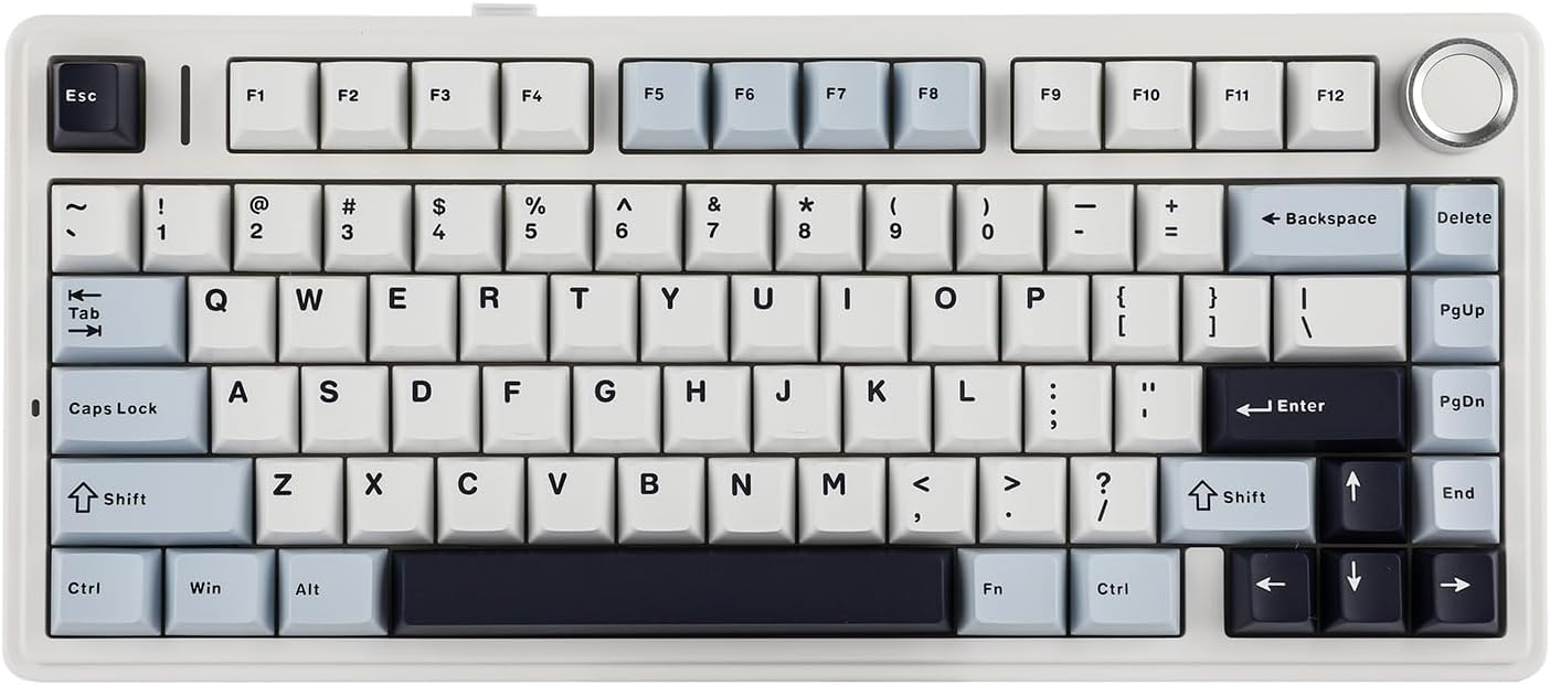 mechanical keyboard: EPOMAKER x Aula F75 Gasket Mechanical Keyboard, 75% Wireless Hot Swappable Gaming Keyboard…