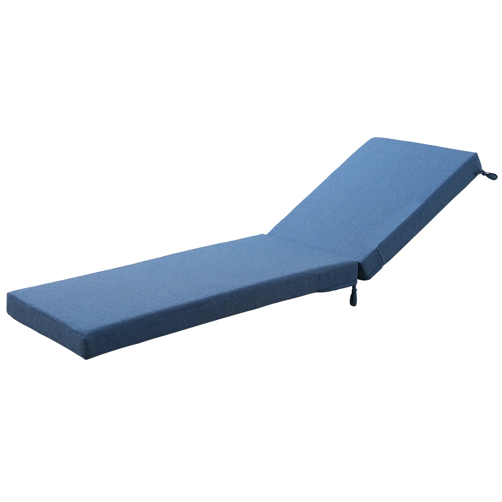 Coussin de Chaise Longue d'Extérieur 72x22x3.5" Bleu — Mobilier de patio et d'extérieur