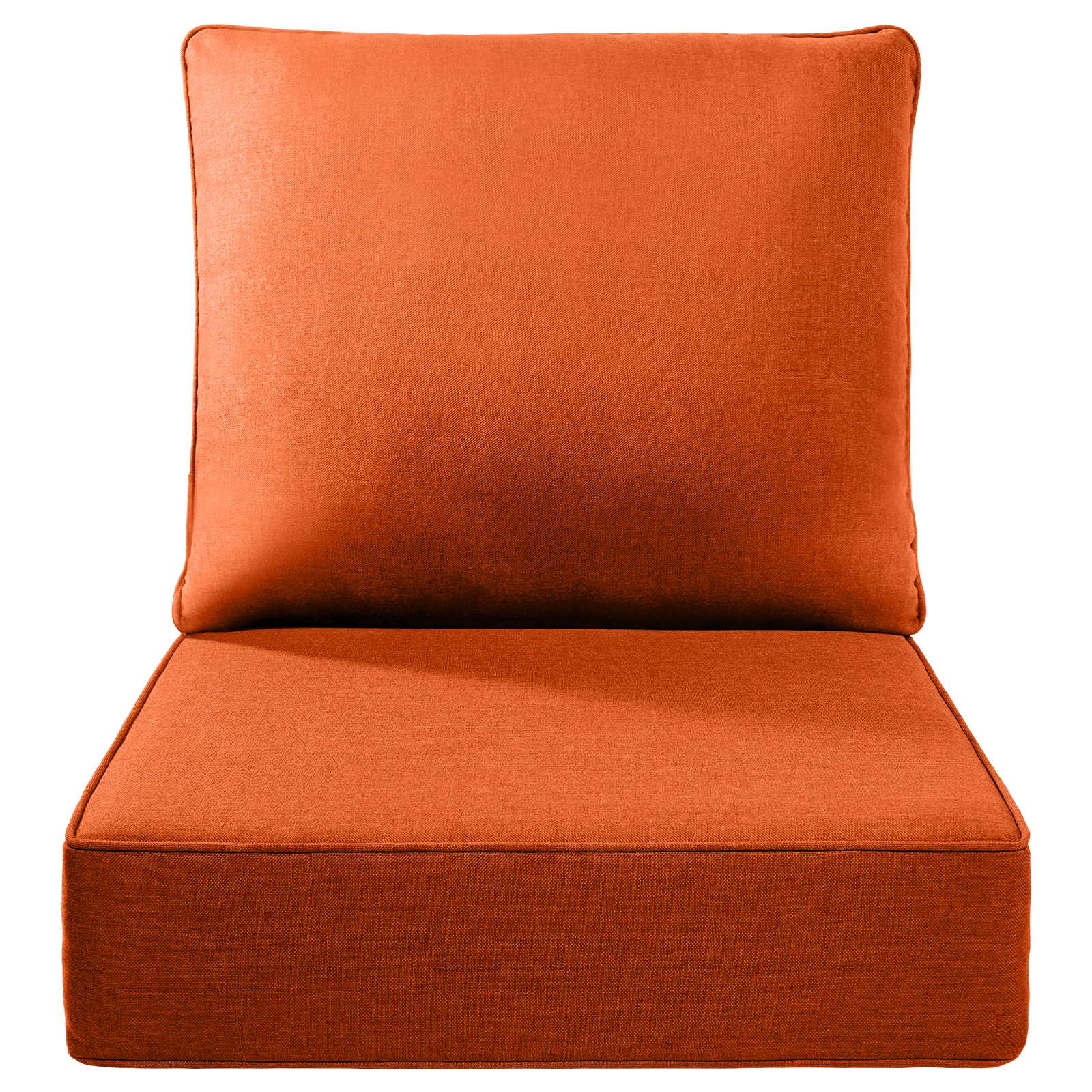 Coussins de Remplacement Extérieurs - Orange Classique — Mobilier de patio et d'extérieur