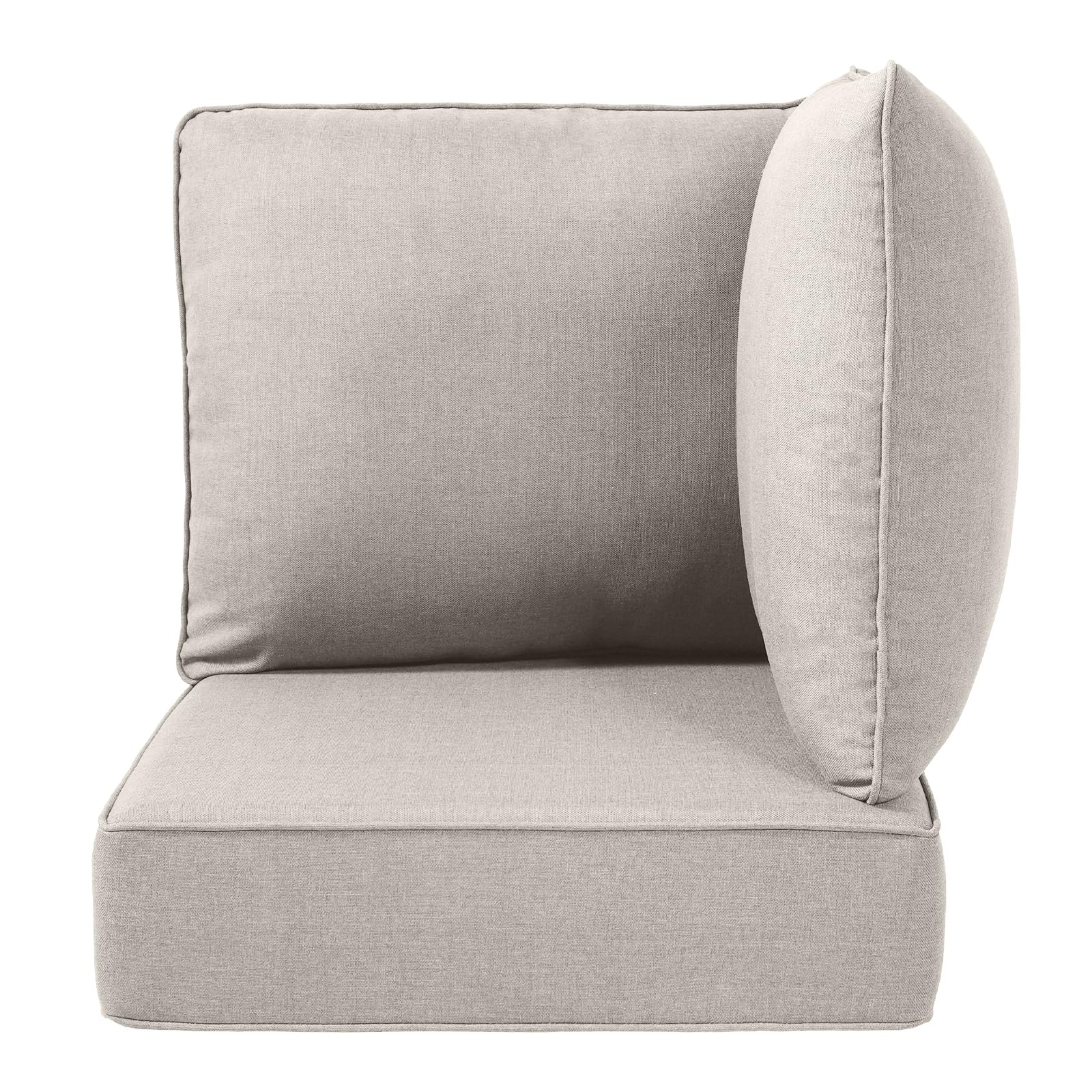 Coussin d'angle extérieur Belord 24x24x6 en beige classique — Mobilier de patio et d'extérieur