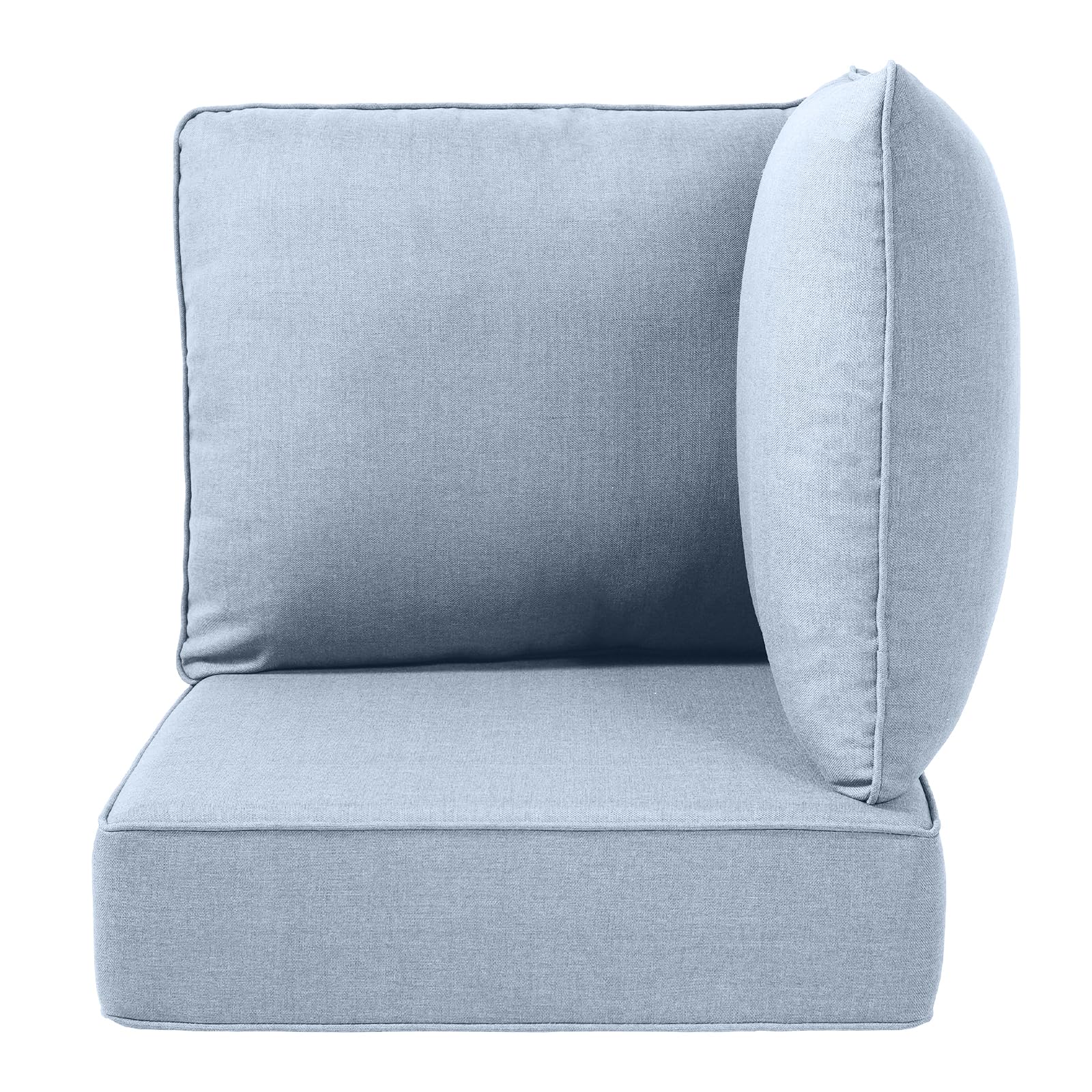 Belord 24x24x6 Outdoor Patio Corner Cushion - Baby Blue — Patio & Outdoor Furniture