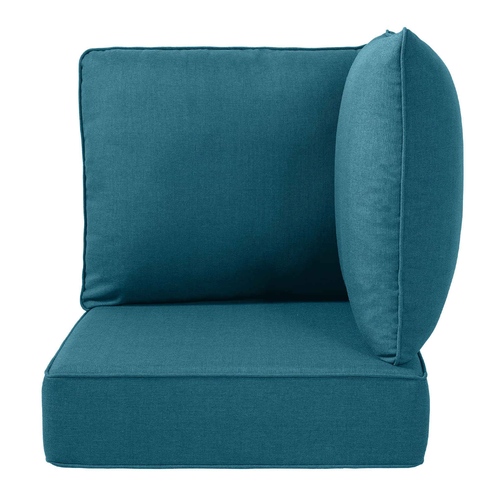 Coussin d'angle extérieur Belord en bleu paon classique — Mobilier de patio et d'extérieur