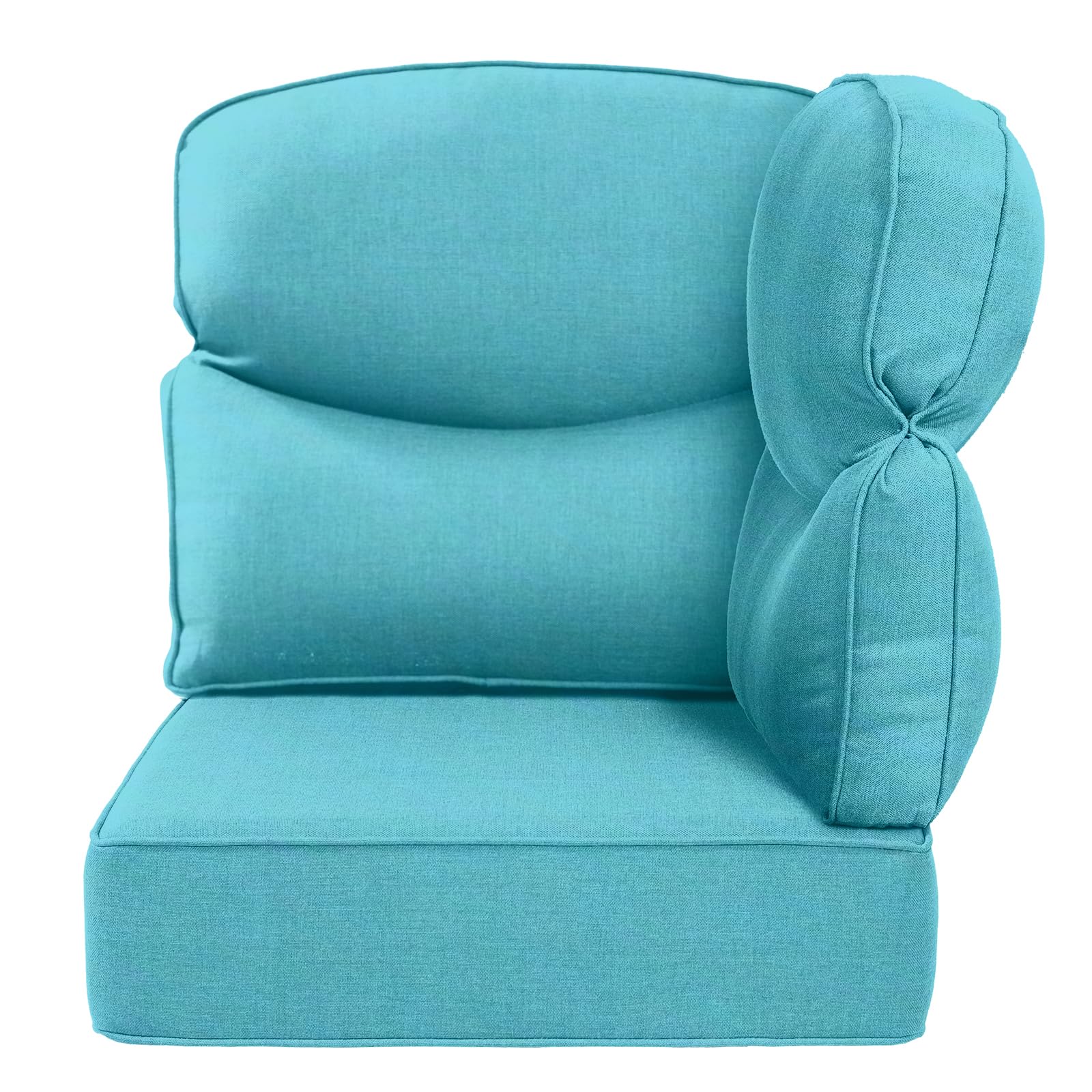Coussin d'angle extérieur Belord 24x24x6 - Turquoise — Mobilier de patio et d'extérieur