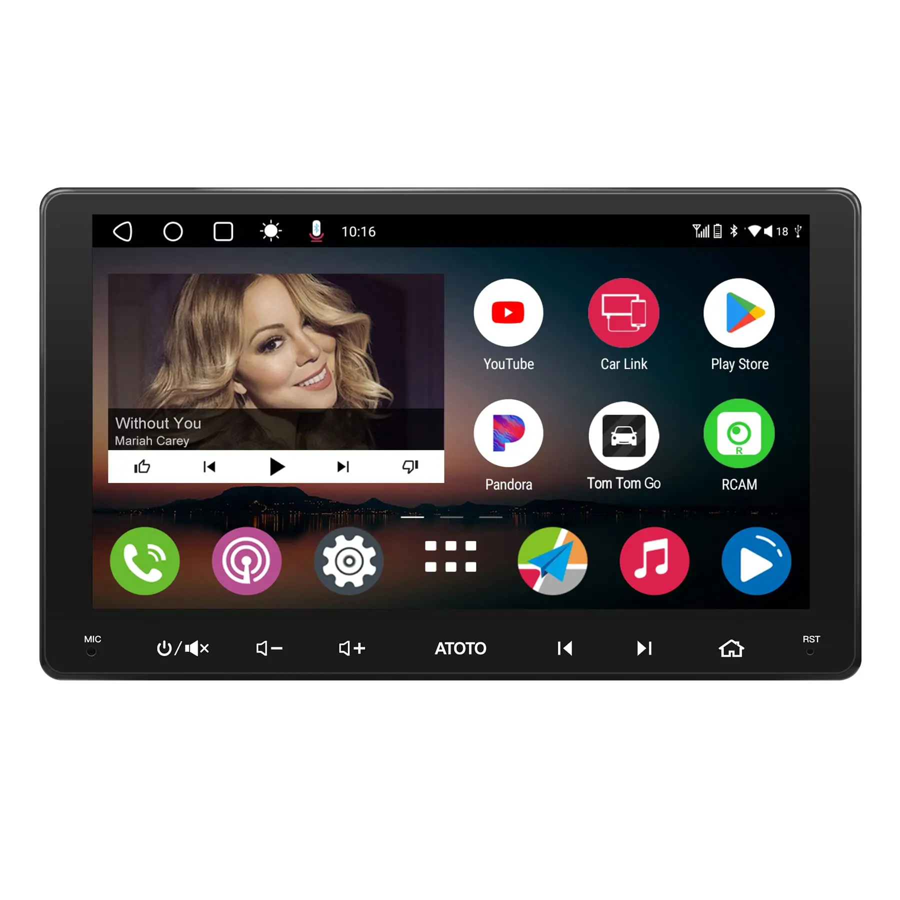 Atoto A6 PF Double DIN Android Car Stereo with Wireless CarPlay — Car Stereos & Head Units
