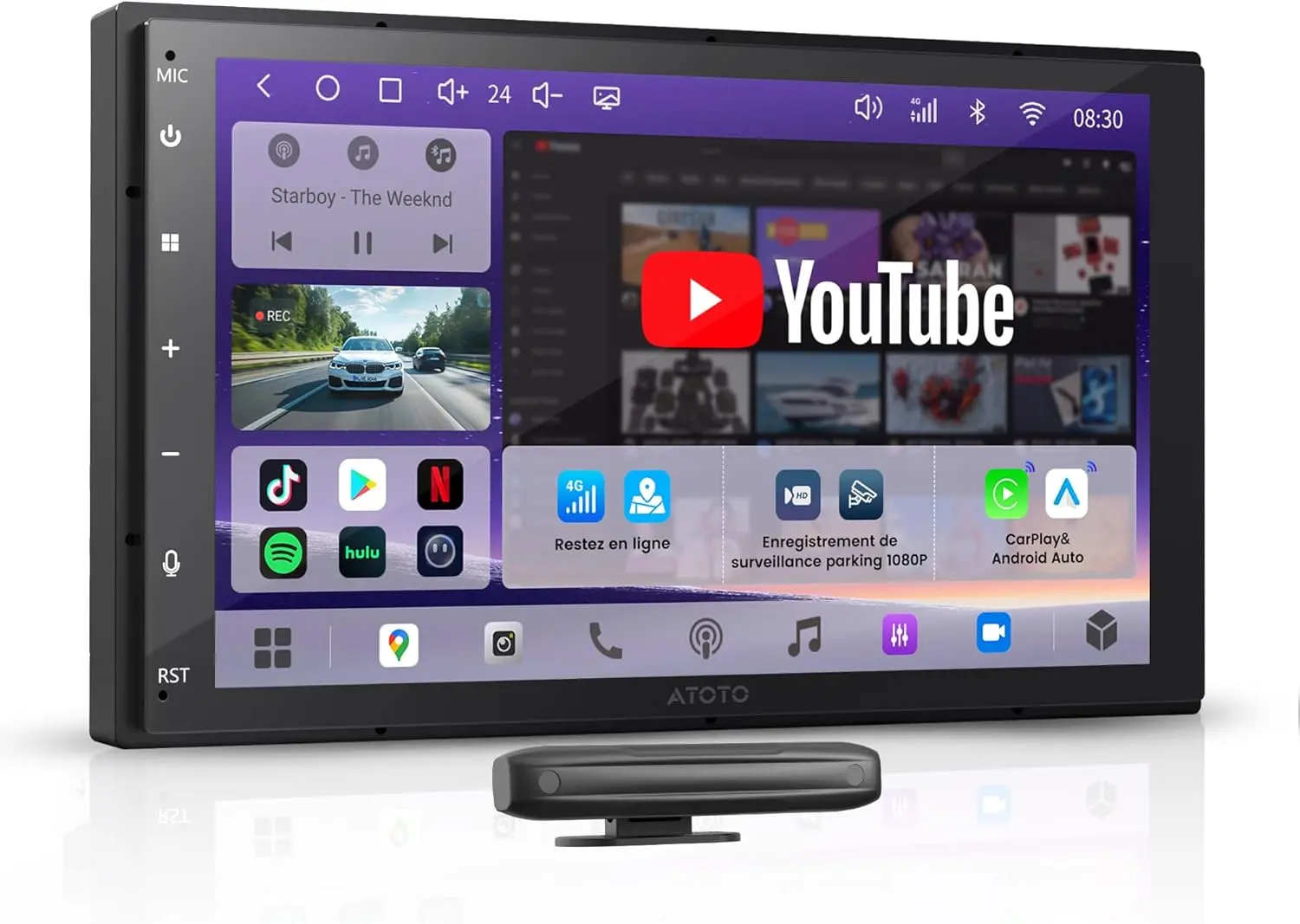 Atoto S84G2B7P 7" Android Car Stereo 2 DIN with Wireless CarPlay