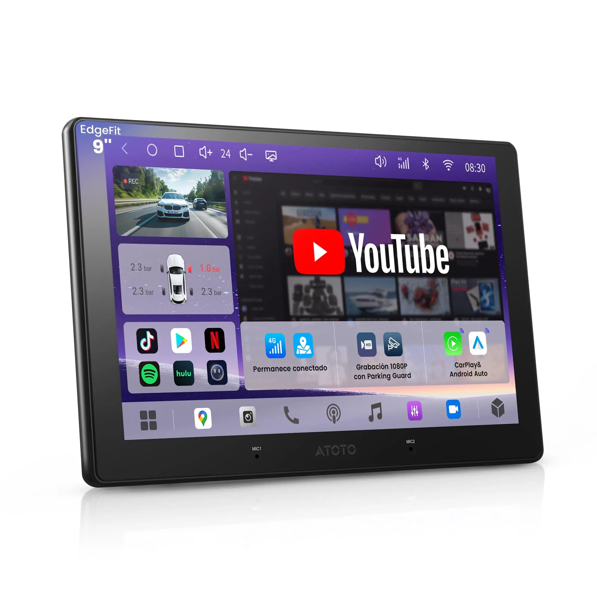 Atoto A7G209PKL 9" Qled Android Car Stereo 2 DIN with Wireless CarPlay