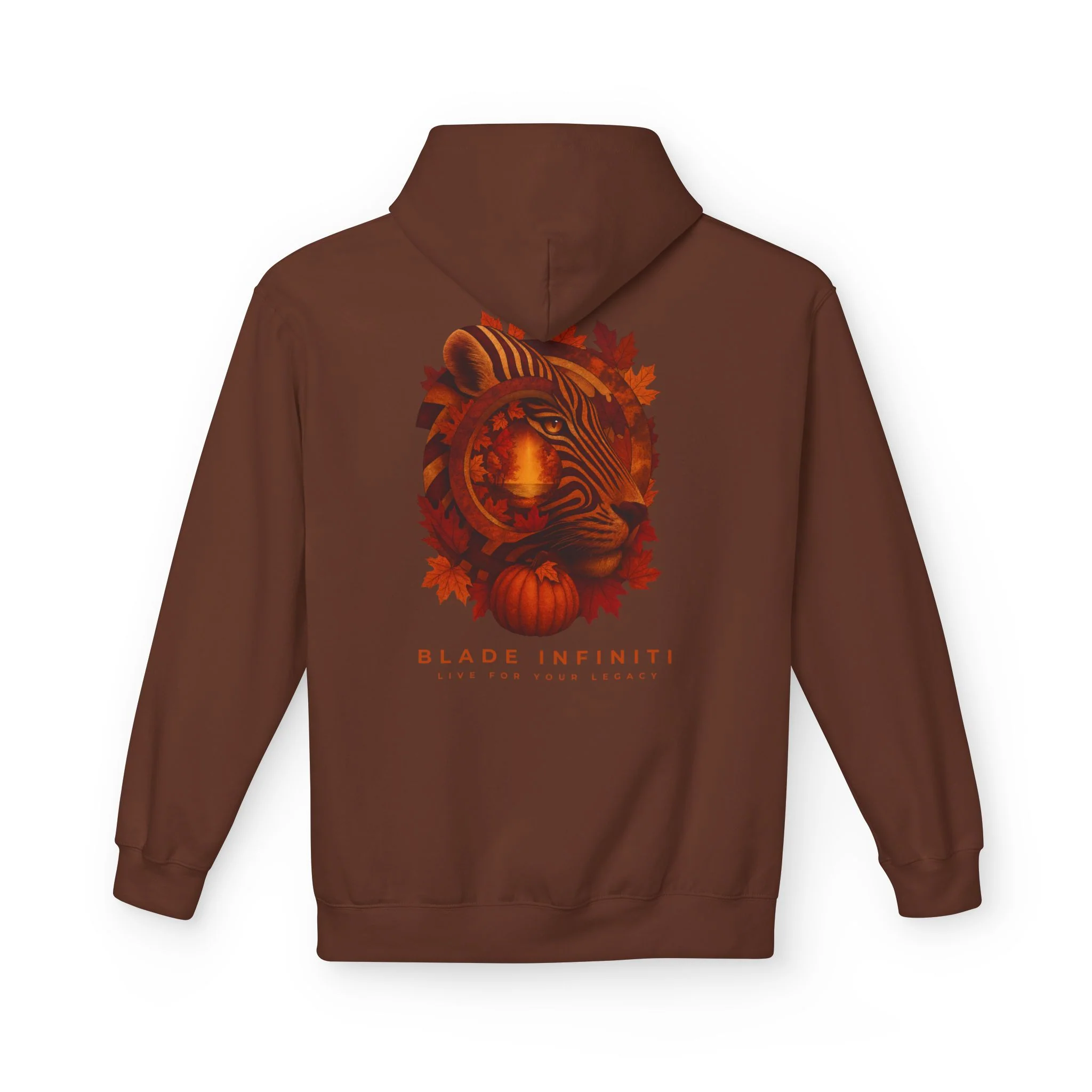 Safari Bloom Tiger Hoodie - Cocoa