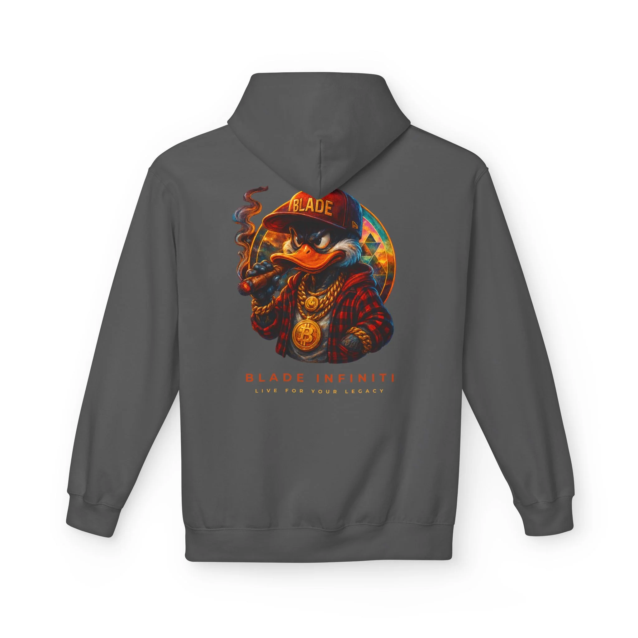 Hoodie Duck Weed Galactique Bladeverse - Charbon — Sweats à capuche pour hommes