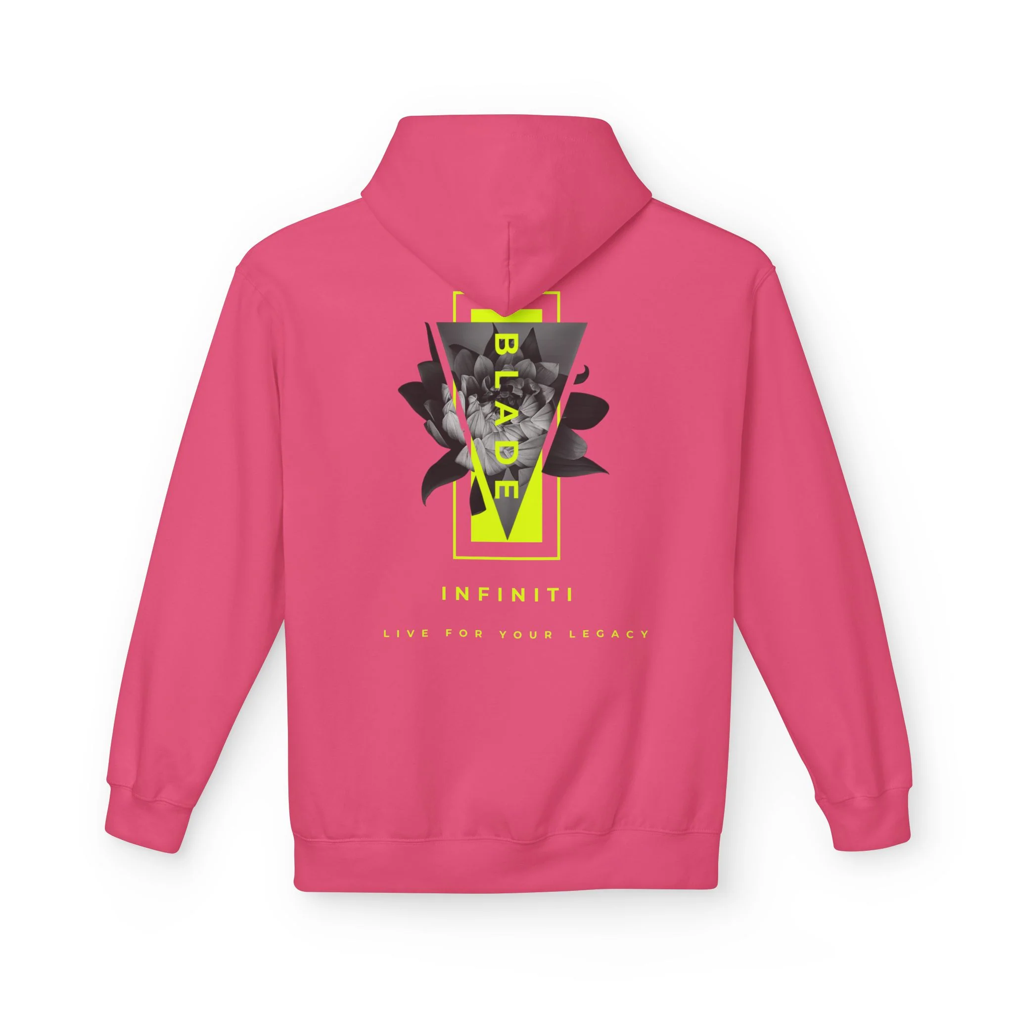 Flora Essence Neon Green TX Floral Hoodie - S / Pink Lemonade — Mens Hoodies