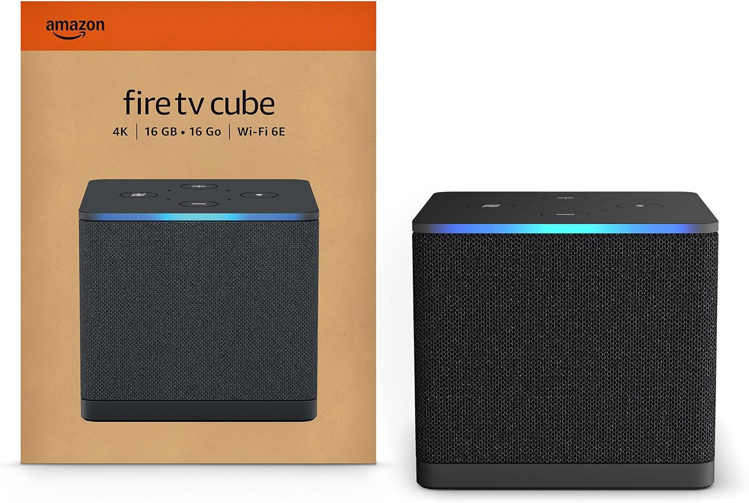 Amazon Fire TV Cube — Diffusion 4K mains libres avec Alexa — Appareil de diffusion en continu