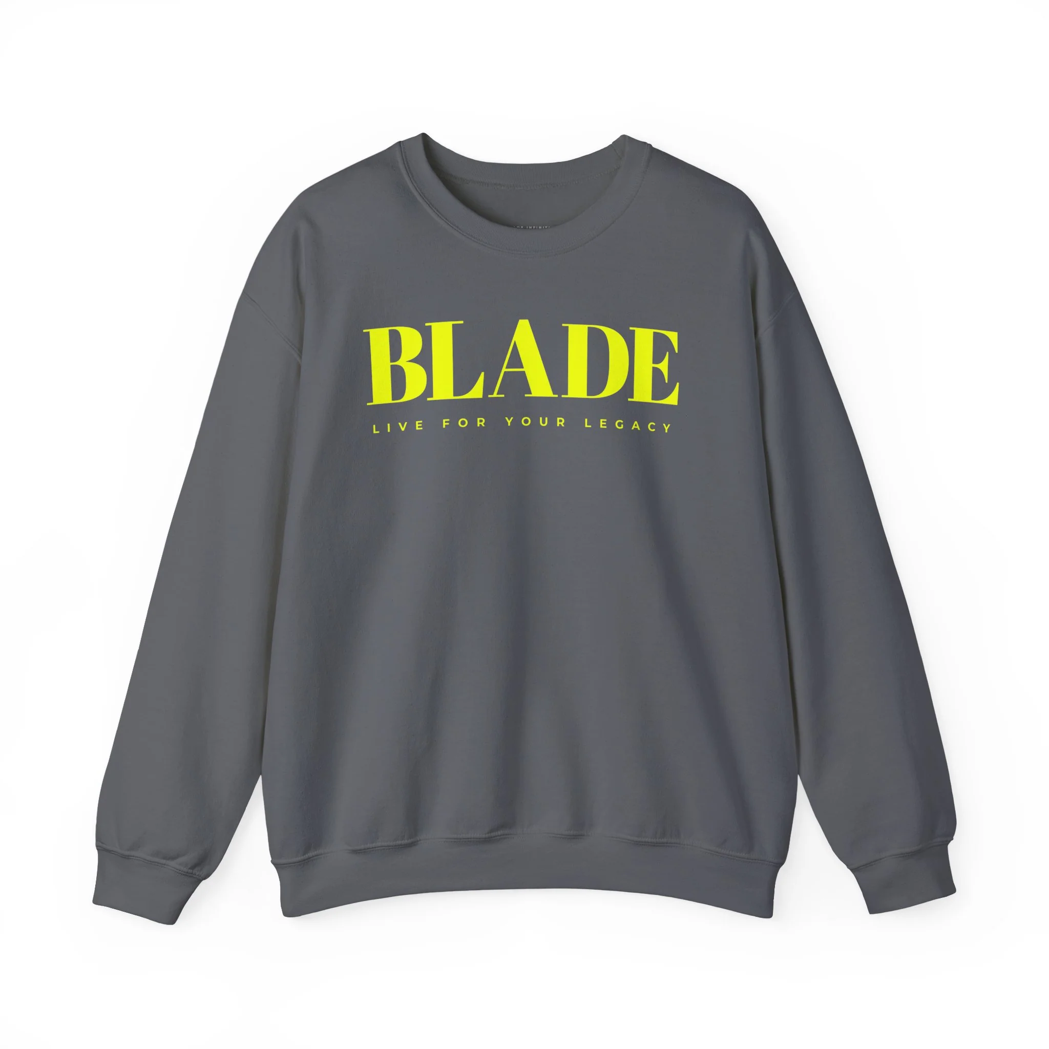 Chandail unisexe à col rond Blade Legacy - Charbon