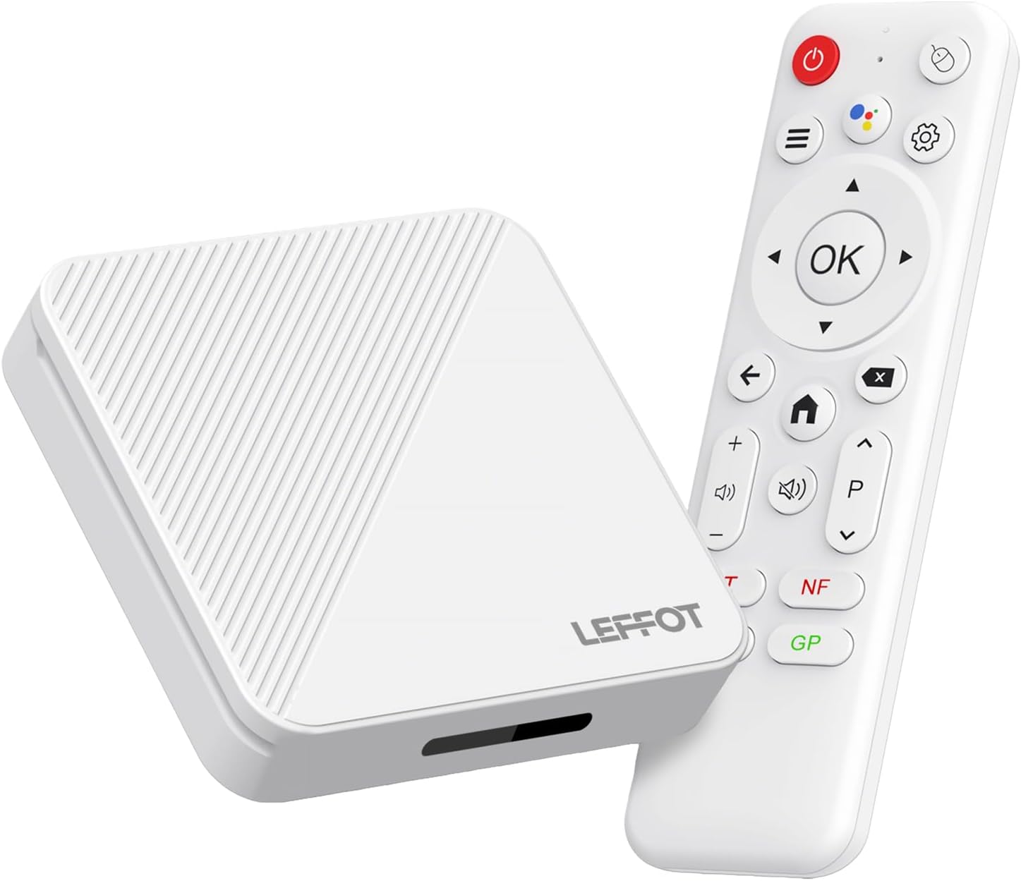 LEFFOT Android 14.0 TV Box 2026 Appareil de Streaming 4K Ultra HD — Appareil de diffusion en continu
