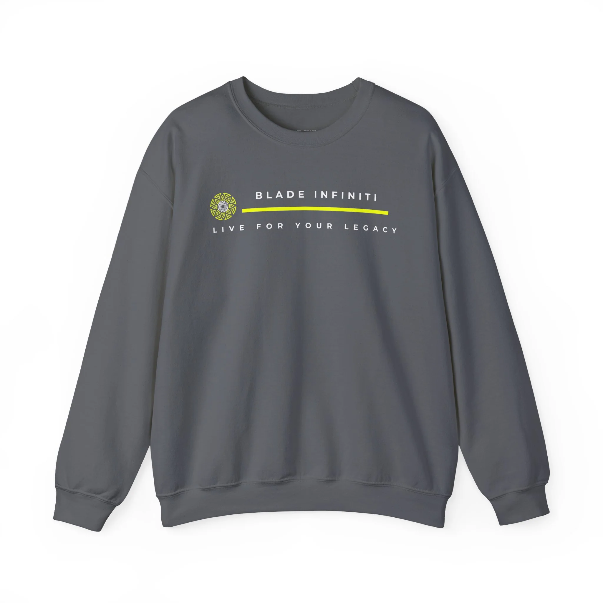 Blade Minimalistic Unisex Crewneck Sweater - Charcoal