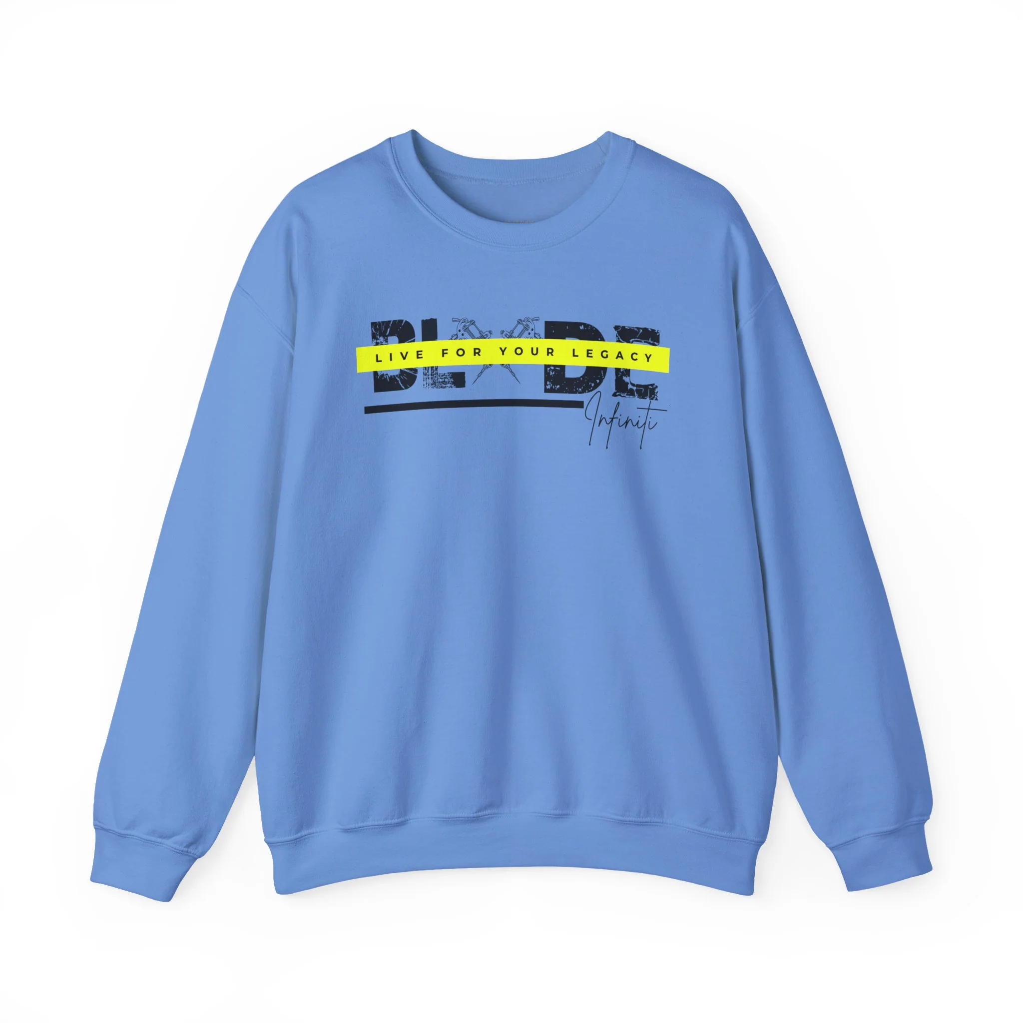Sweat à col rond unisexe Blade Infiniti - Bleu Carolina — Chandails pour femmes