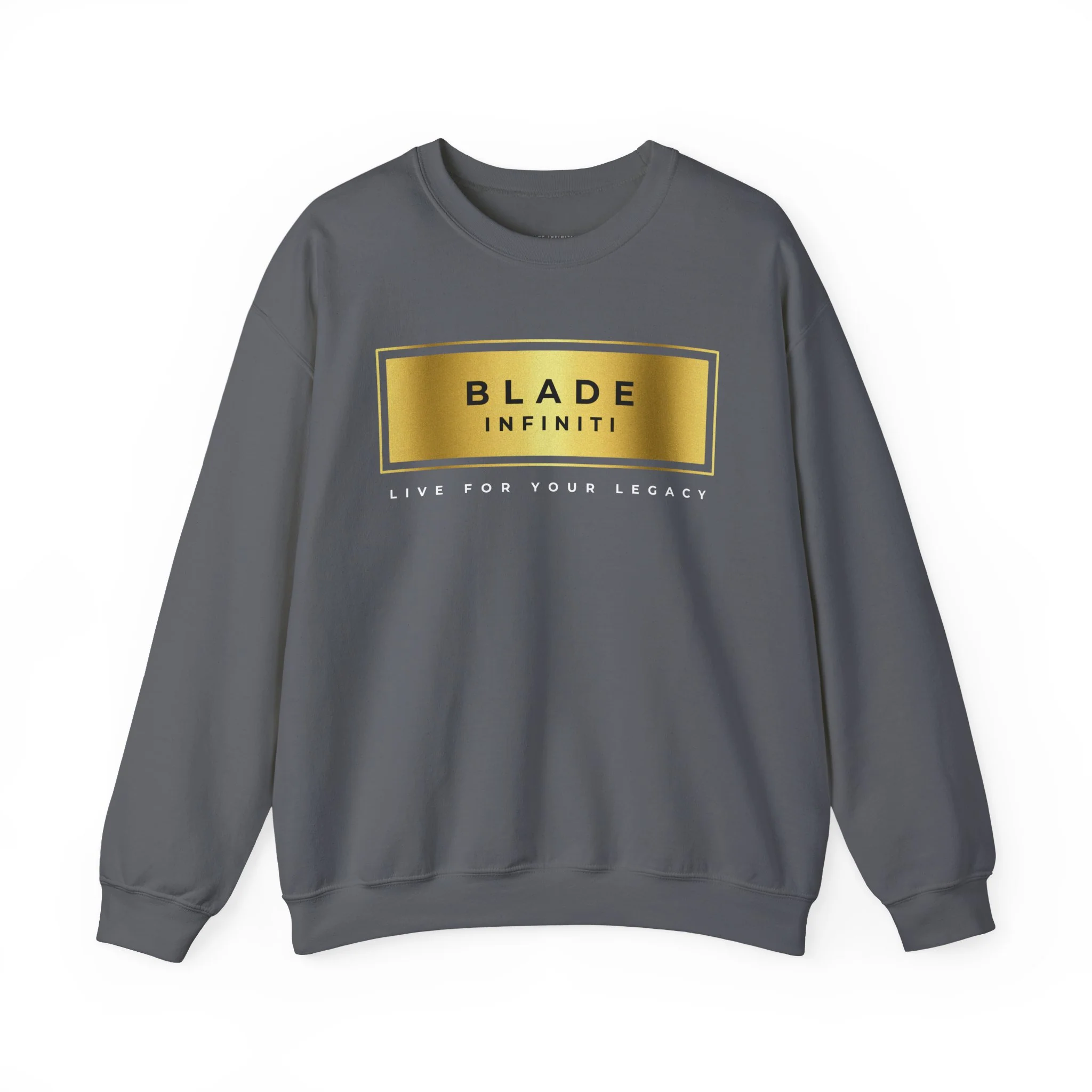 Legacy Essential Gold Unisex Crewneck Sweater - Charcoal — Womens Sweaters
