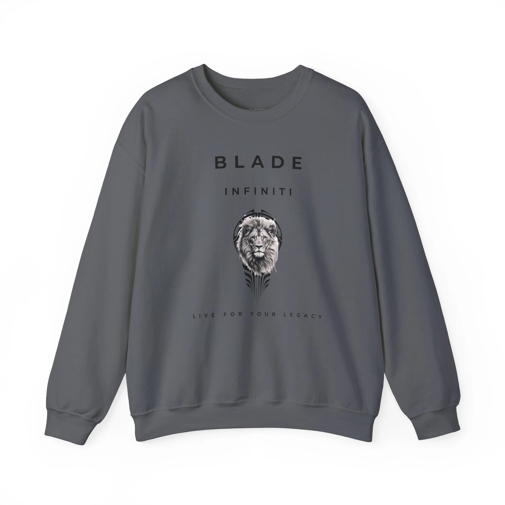 Sweater Crewneck Unisexe Blade Essence Lion King - Charbon