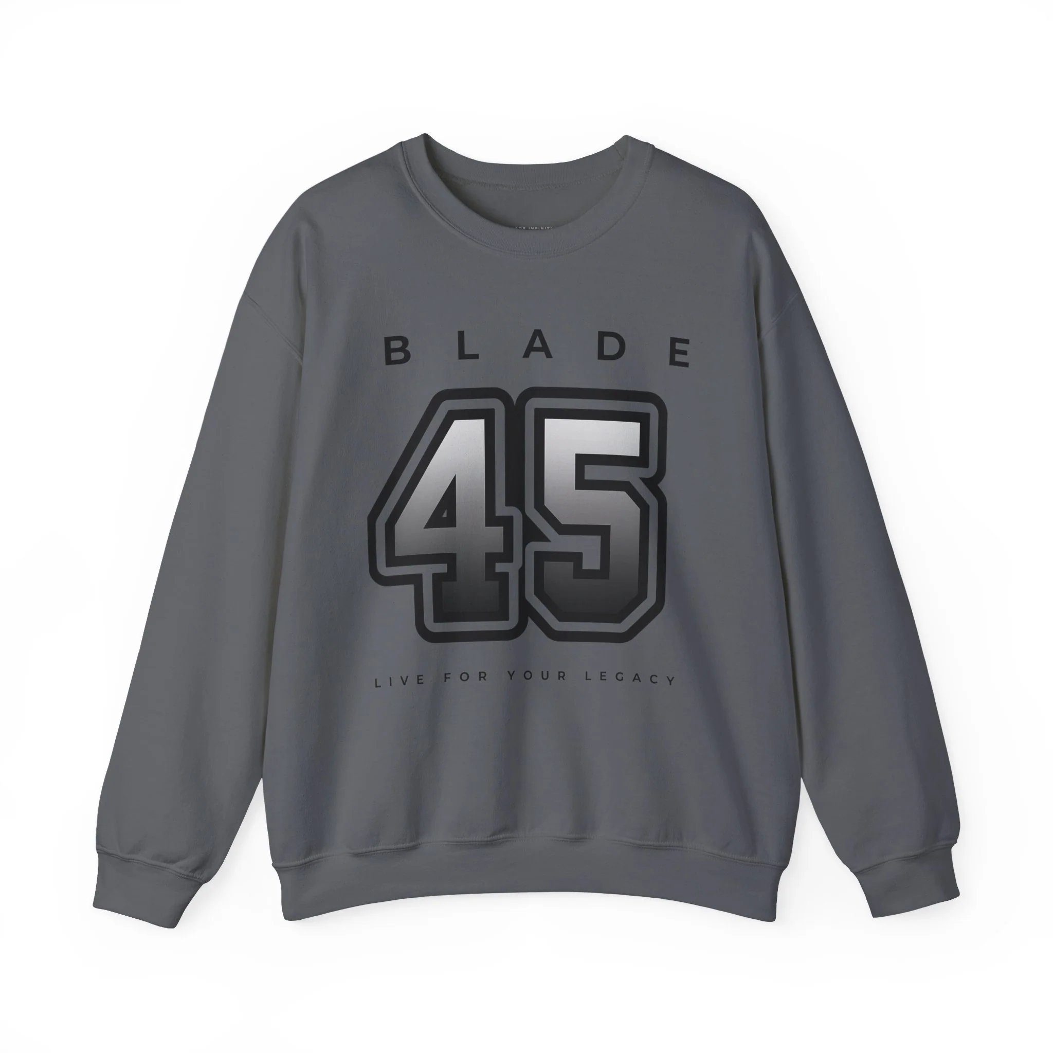 Blade 45 Grey/Black Unisex Crewneck Sweater — Womens Sweaters