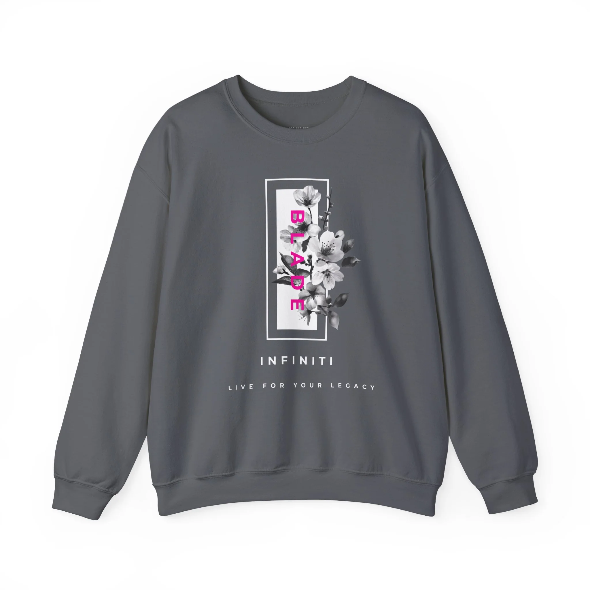 Sweat à col rond unisexe Bloom Bae en floral rose profond — Chandails pour femmes