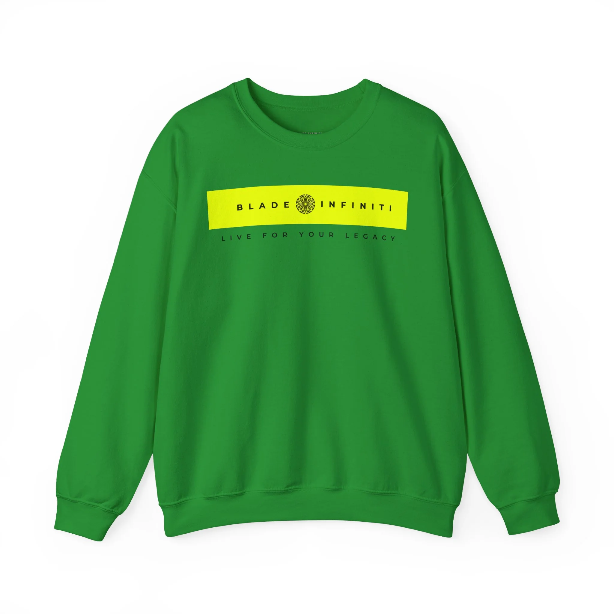Sweat à col rond unisexe Ethereal Logo V2 minimaliste - Vert irlandais — Chandails pour femmes