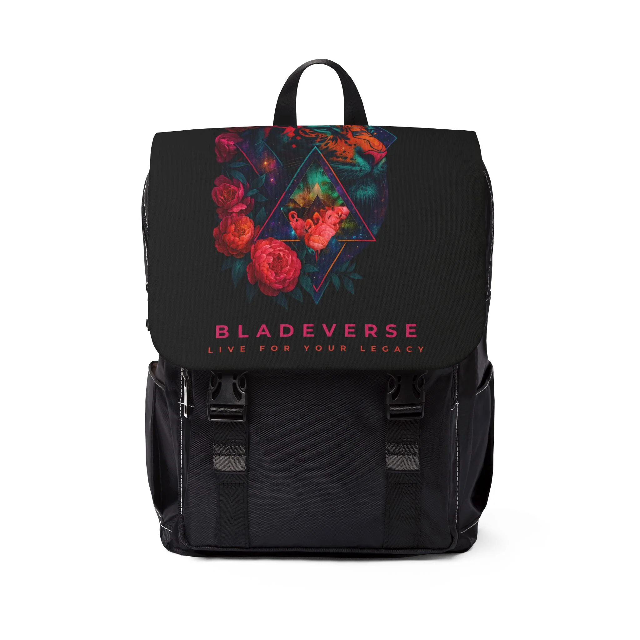 Galatic Floral Tiger Shoulder Backpack - One Size — Casual & School Backpacks