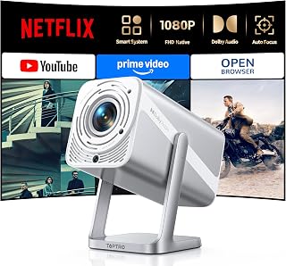 TOPTRO Smart Projector 4K – 1080P Portable, WiFi6, Autofocus — Portable Projector