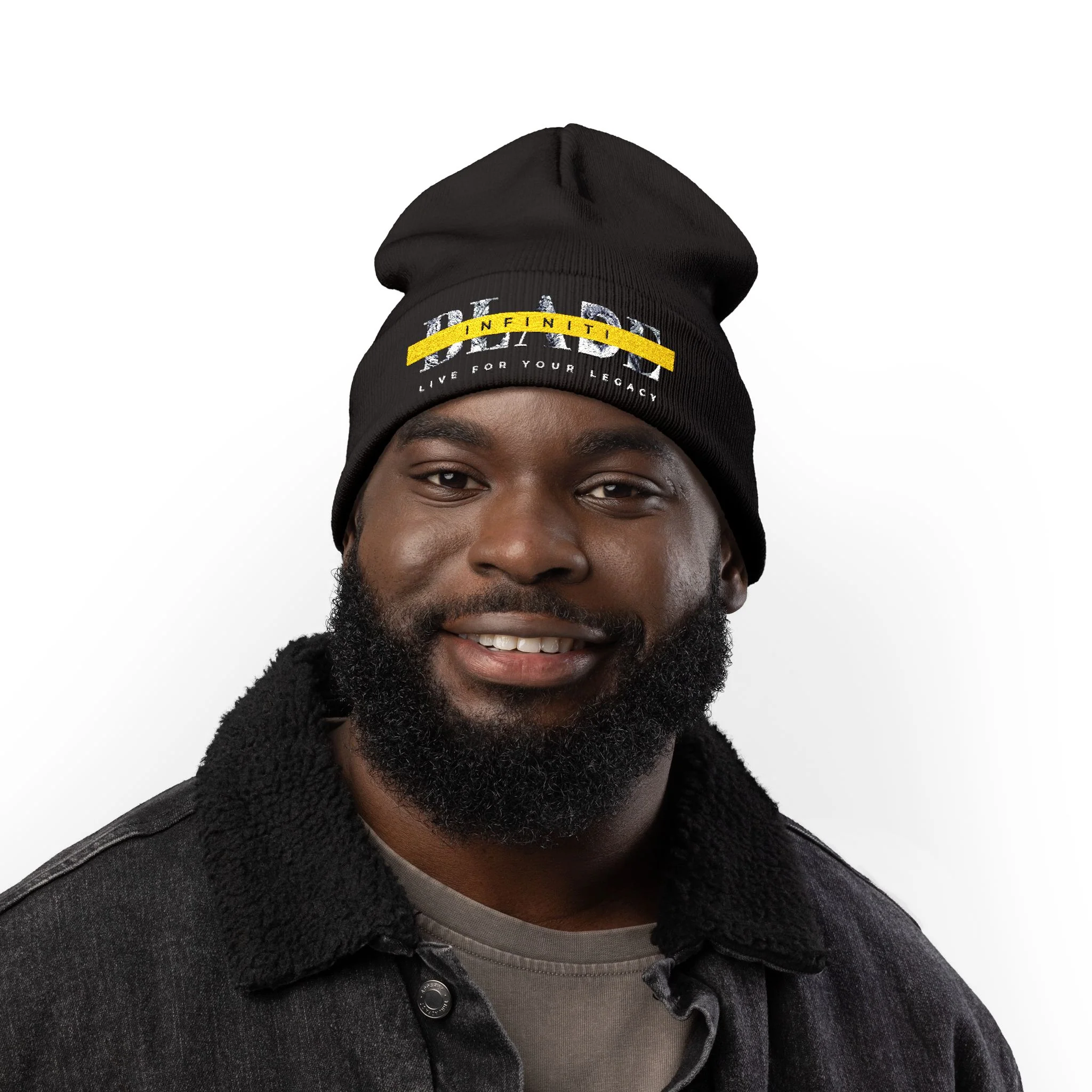 Tuque tricotée King Essential Lion - Noir
