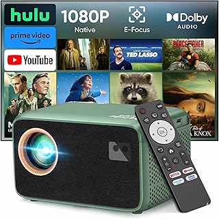 TMY 4K Smart Projector with WiFi 6 and Electric Focus — Portable Projector