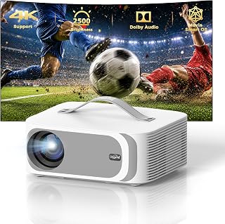 Lisowod 4K Portable Projector 2500 Brightness HDR10+