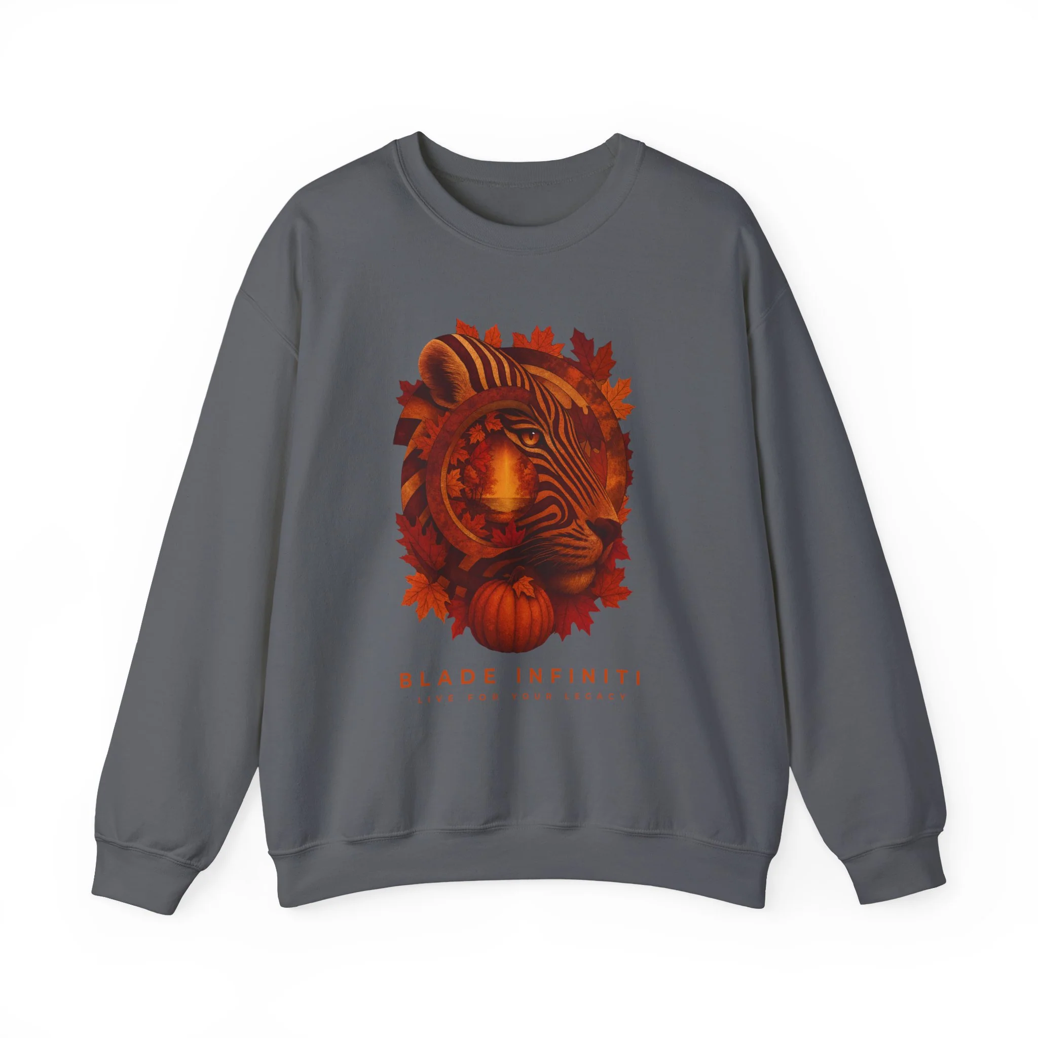 Pull unisexe Fall Tiger V1 - Charbon