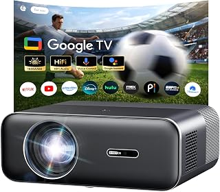 1500 ANSI Google TV Smart Projector 4K WiFi