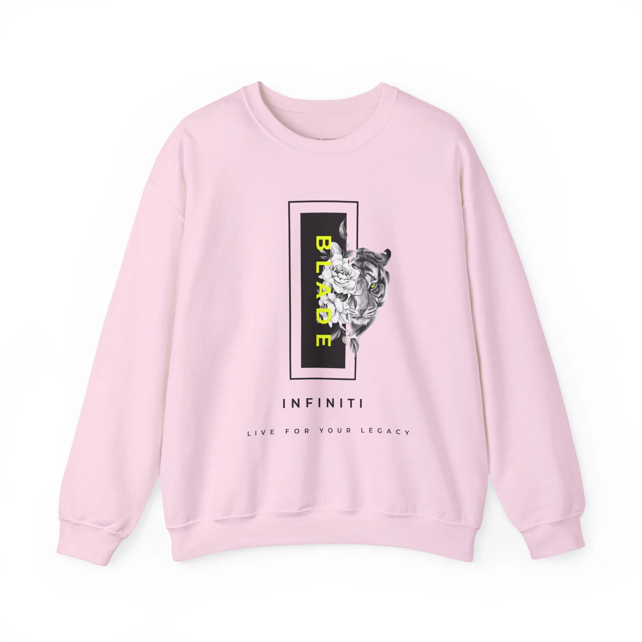 Eye of the Tiger Unisex Crewneck Sweater - Light Pink
