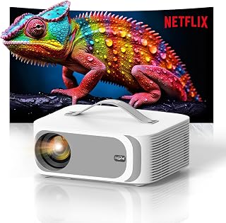 Lisowod 2025 4K Smart Projector with WiFi 6 — Portable Projector