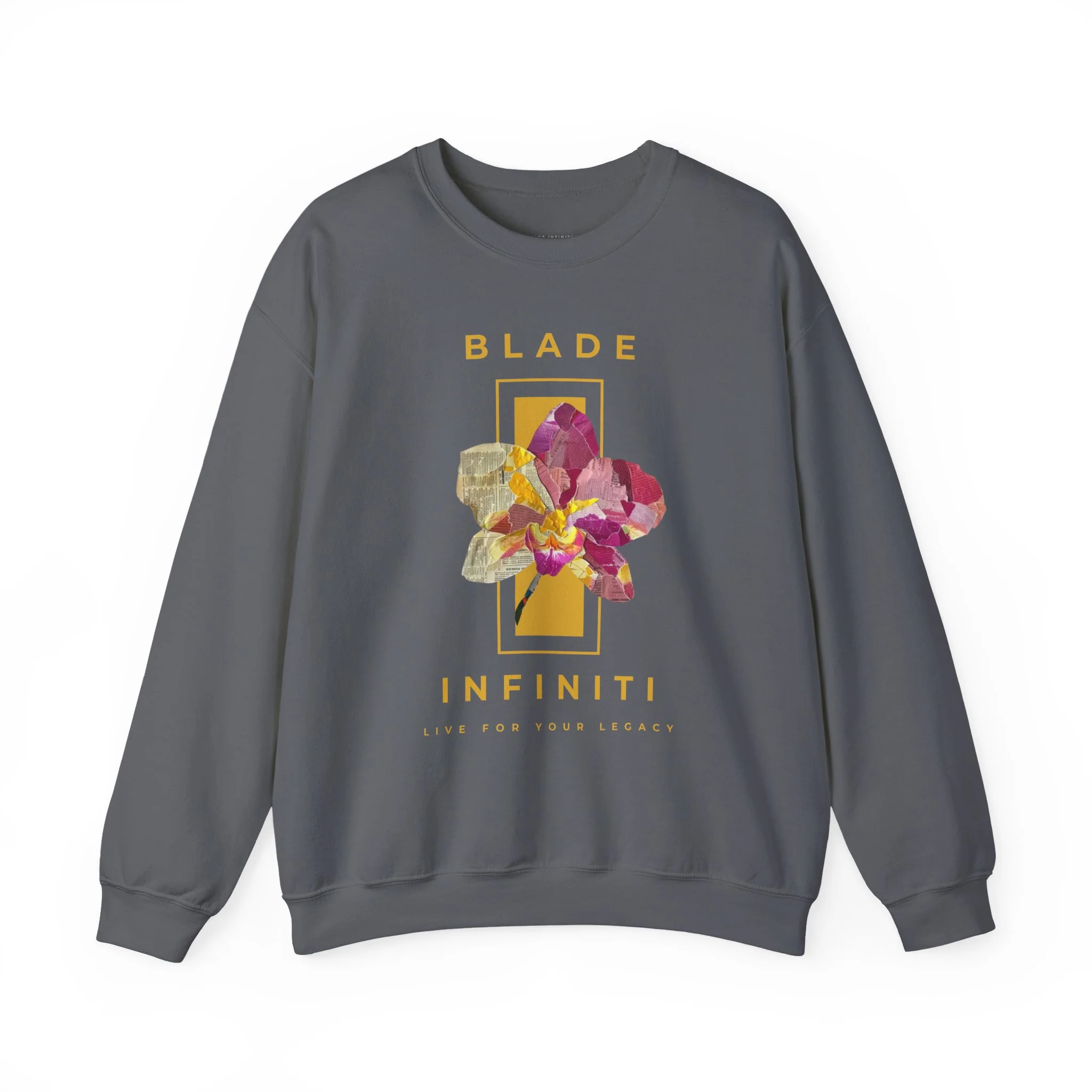 Sweat à col rond unisexe Essence of Infiniti à fleurs jaunes — Chandails pour femmes
