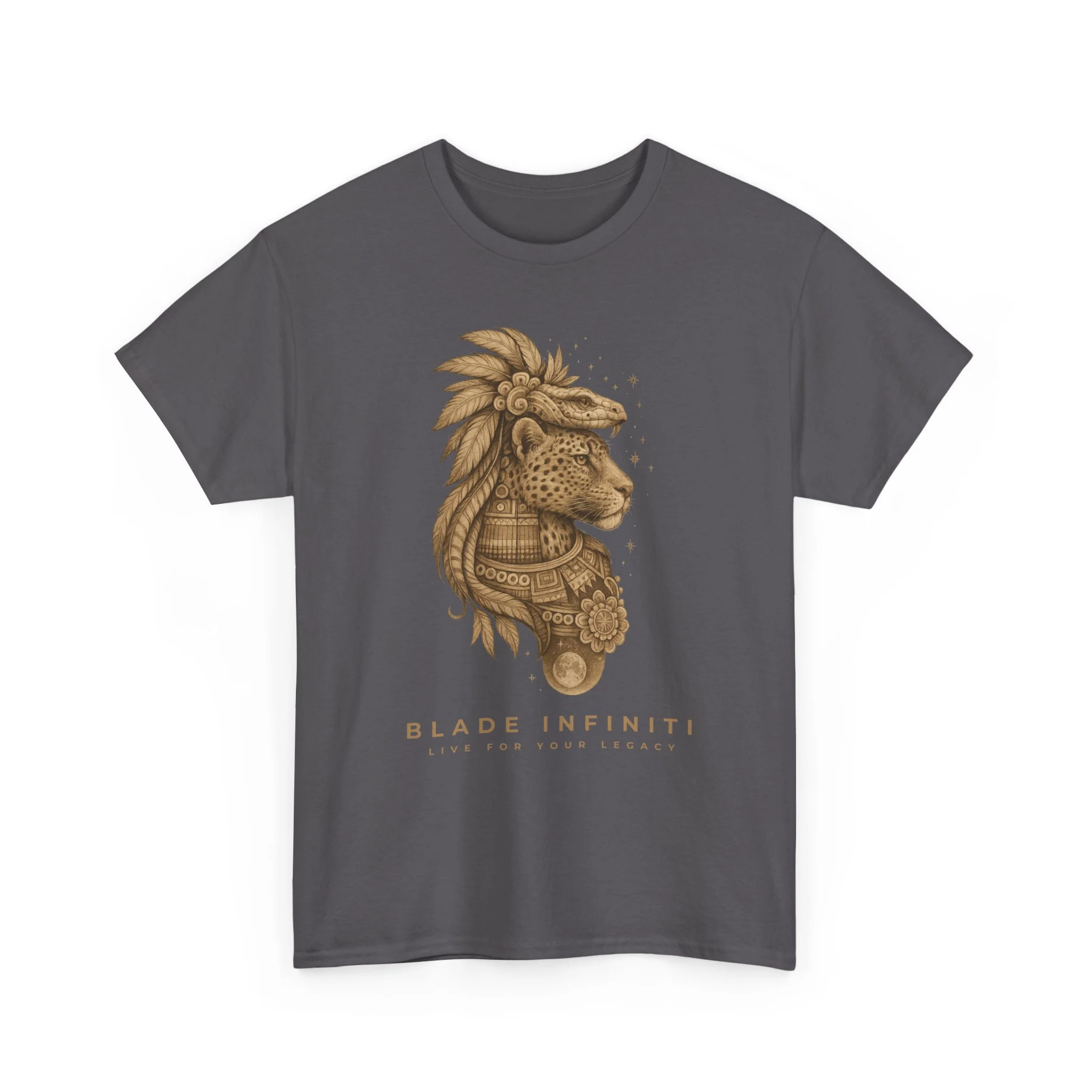 Aztec Leopard/Snake T-Shirt by Printify — Mens T Shirts