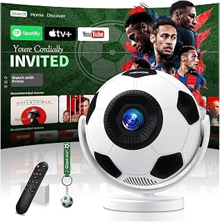 Mini Projecteur 4K 1280P WiFi 6 Keystone Auto 360° — Projecteur portatif