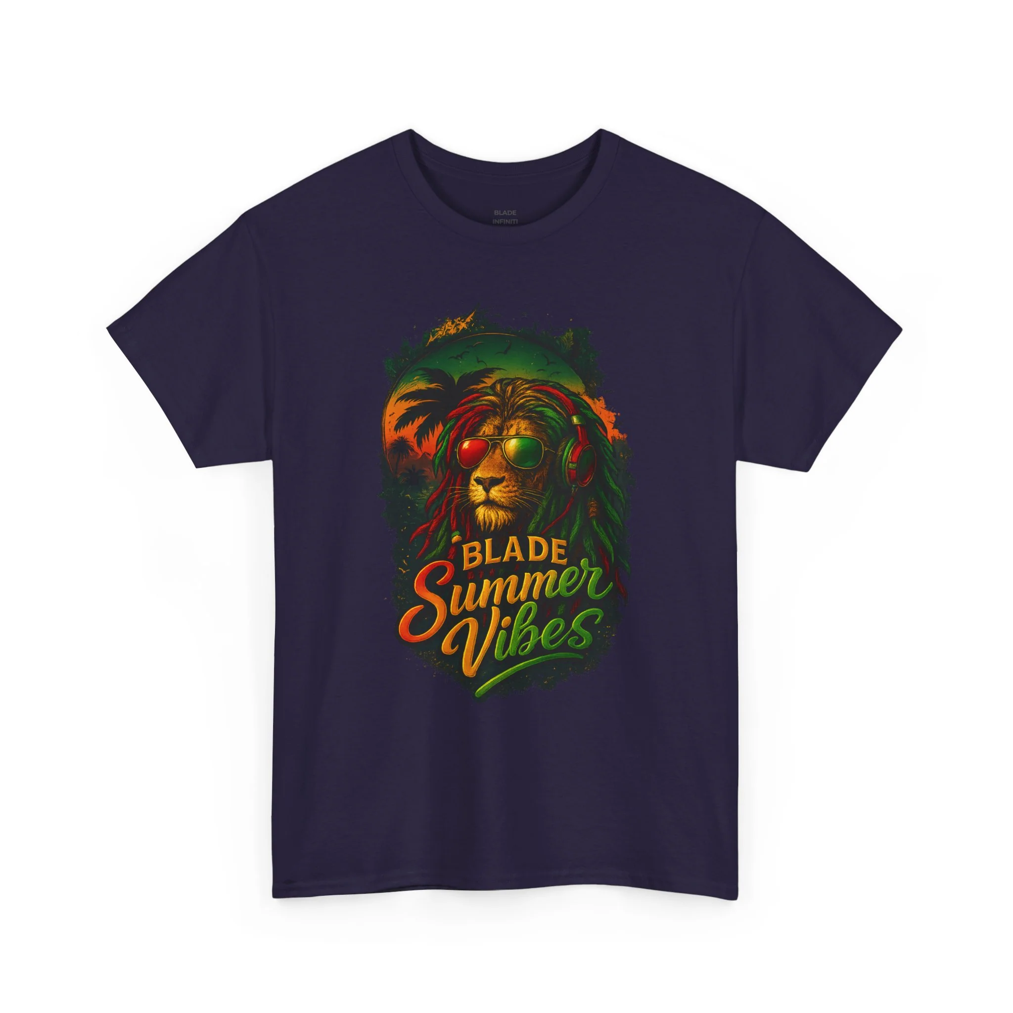 T-Shirt Rasta Lion - Blackberry — T-shirts pour hommes
