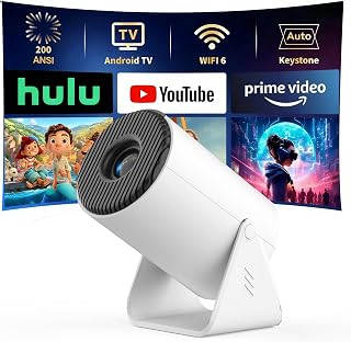 TMY Mini Projector 1080P with Auto Keystone & 270° Rotation — Portable Projector