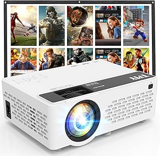 TMY 1080P Full HD Portable Mini Projector with Bluetooth