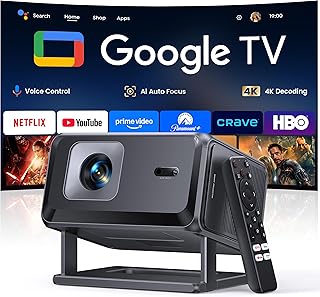 Smart Projector 4K with Google TV 14.0 & Auto Focus — Portable Projector